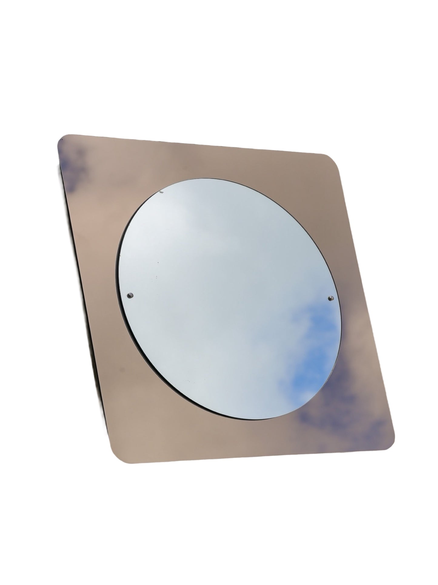Mid Century Modern Italian Large Wall Mirror 1970s