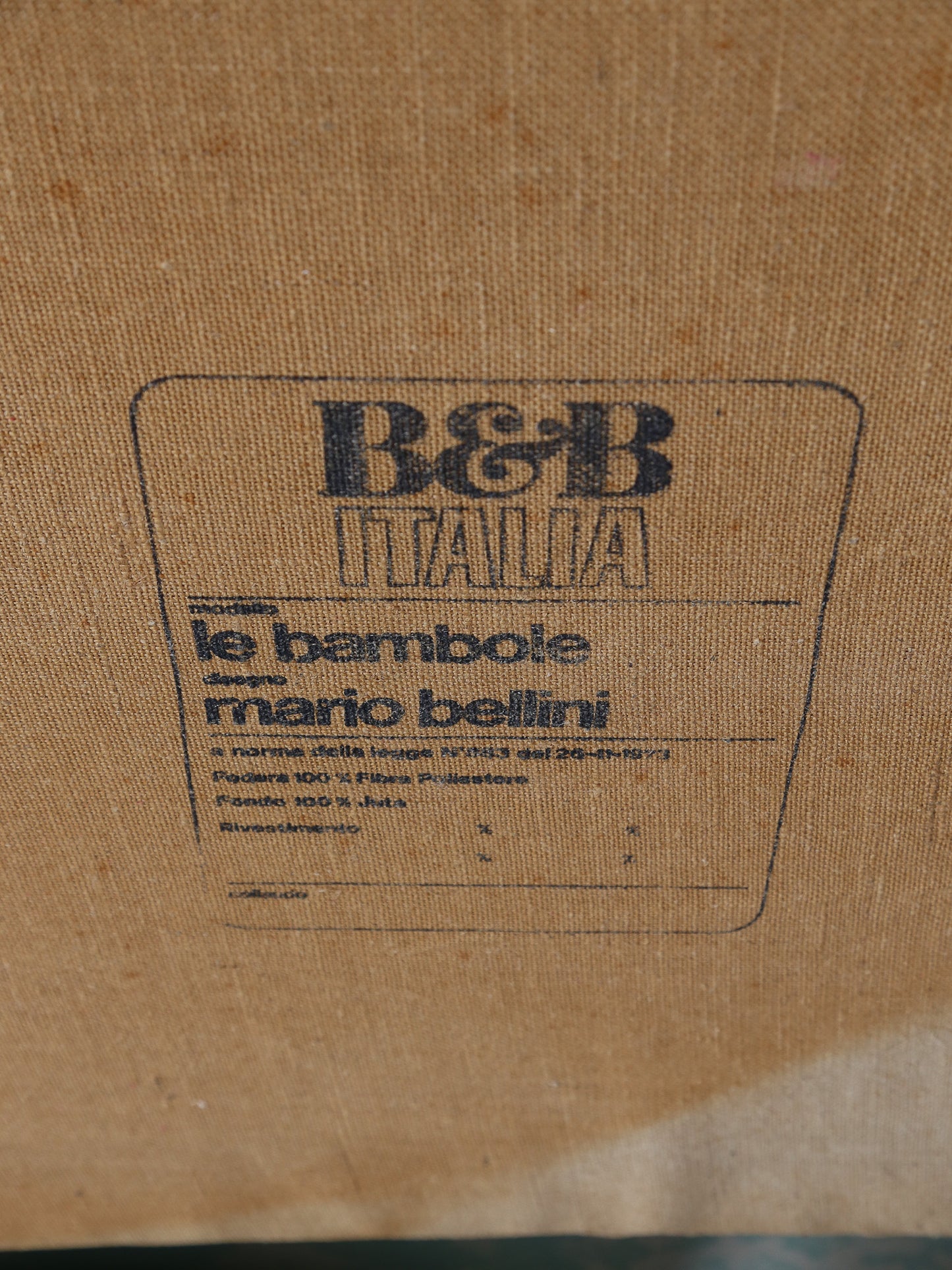 "Bamboletto" by Mario Bellini for B&B Italia, 1970s