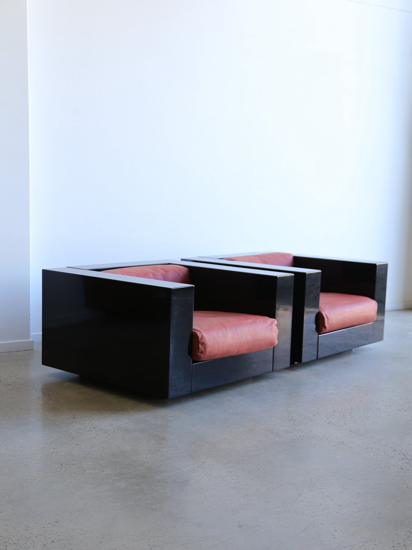 Massimo Vignelli for Poltronova Saratoga sofa set & coffee table