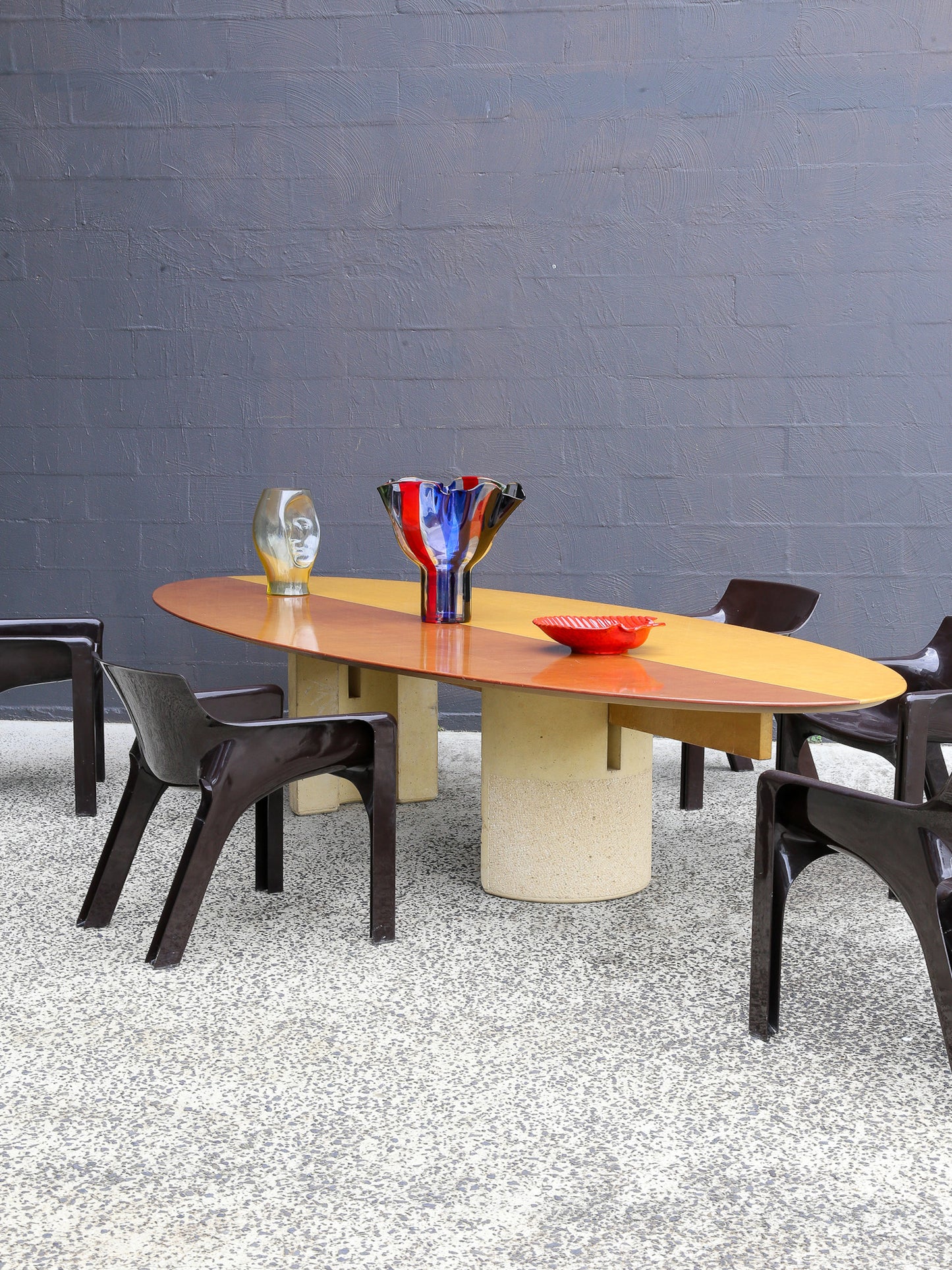 Dining Table by Giovanni Offredi for Saporiti Italia 1970s