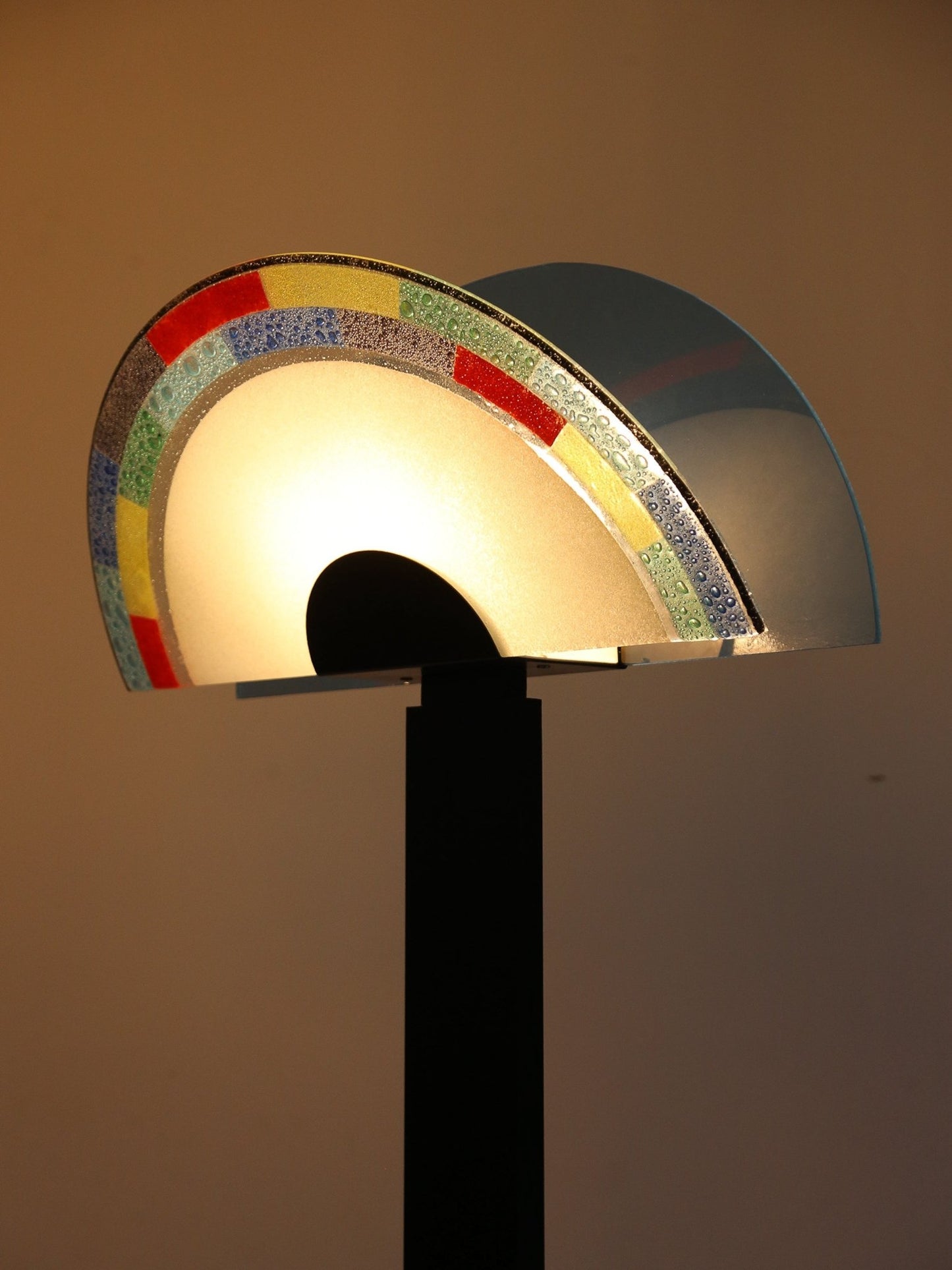Floor Lamp by AVMazzega in Murano Glass & Black Metal - Lumini Collections