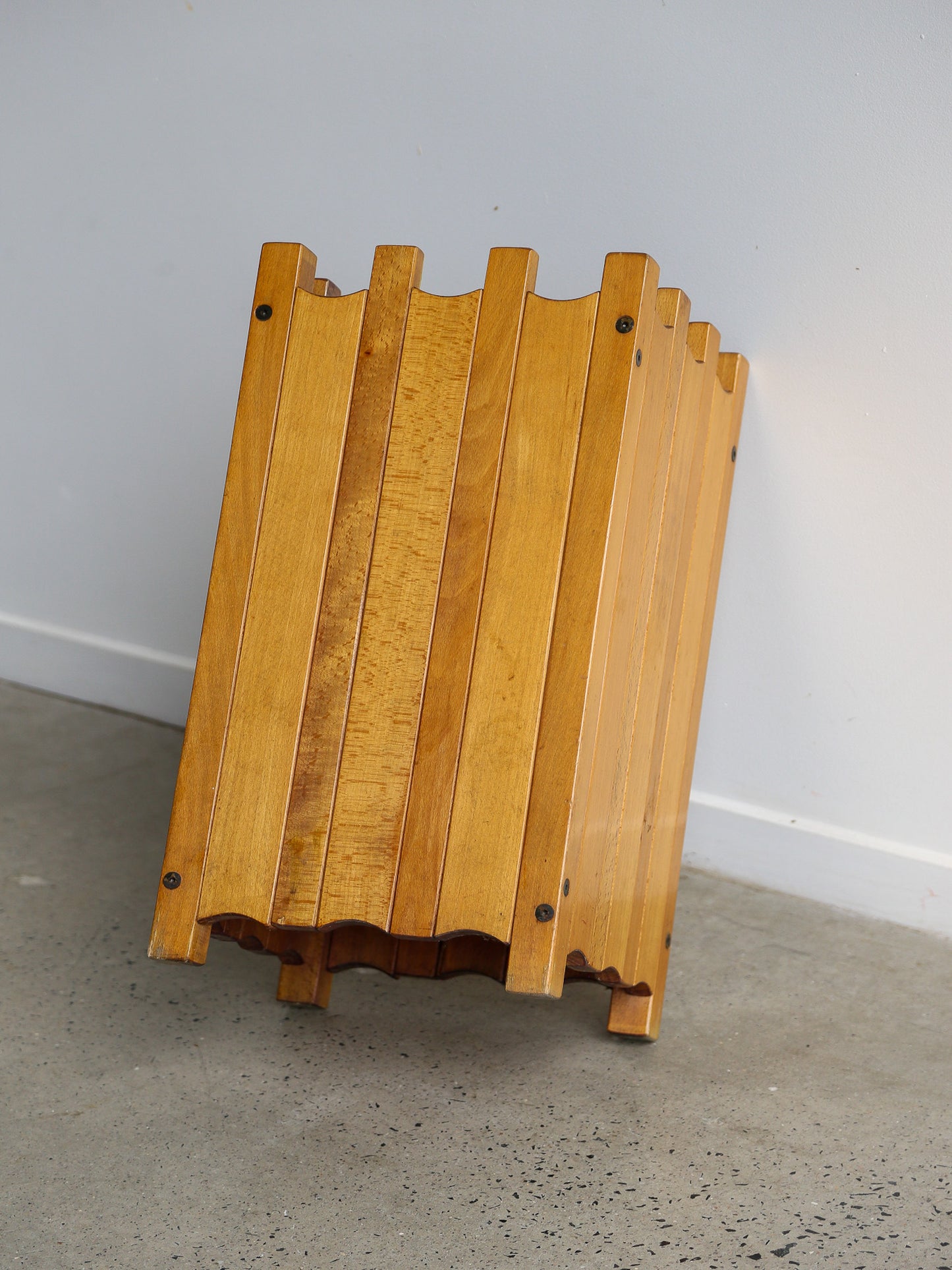 Ettore Sottsass for Poltronova Wooden Umbrella Stand