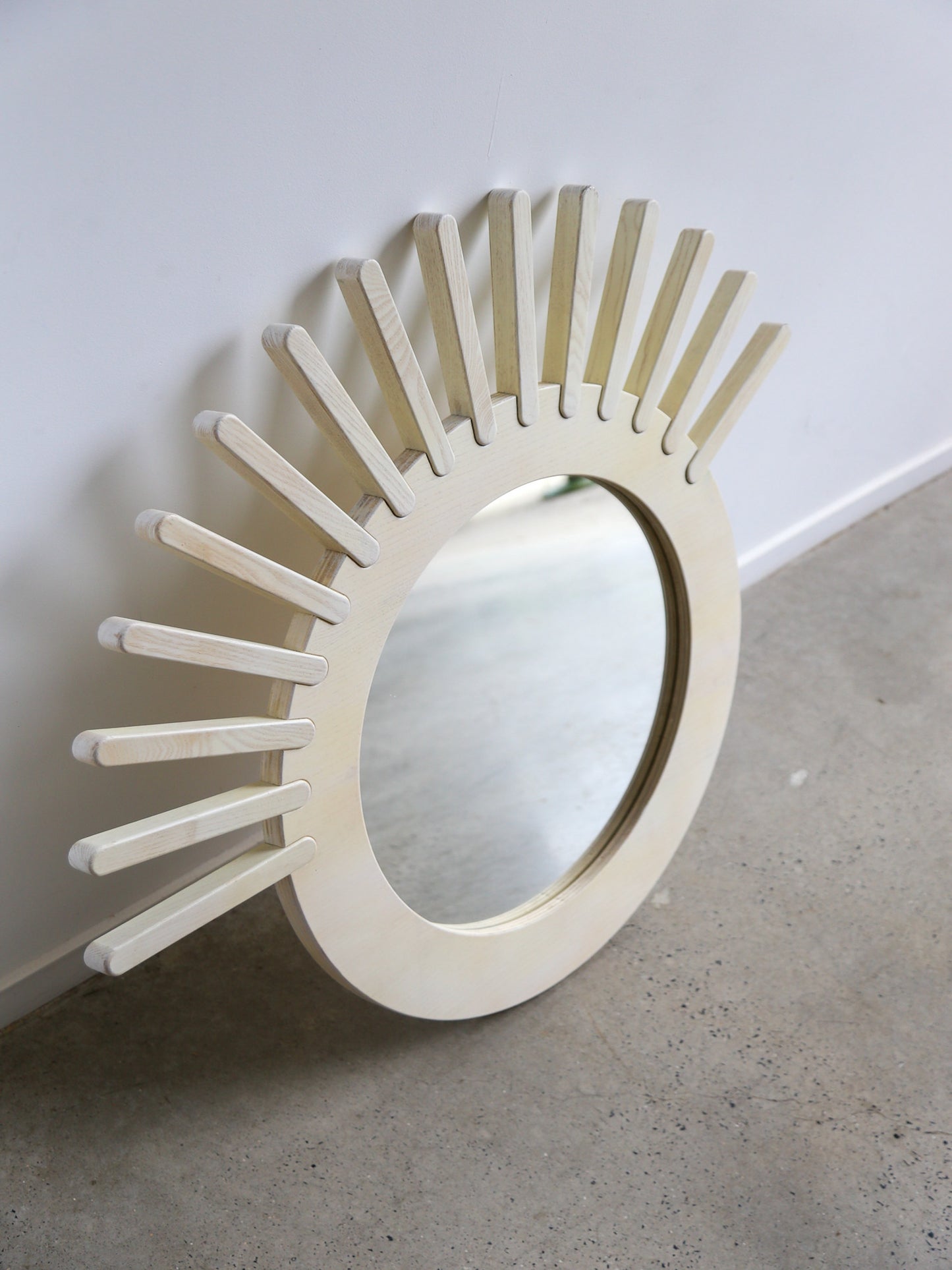 1960s Italian wall mirror by Albert Leclerc for Planula