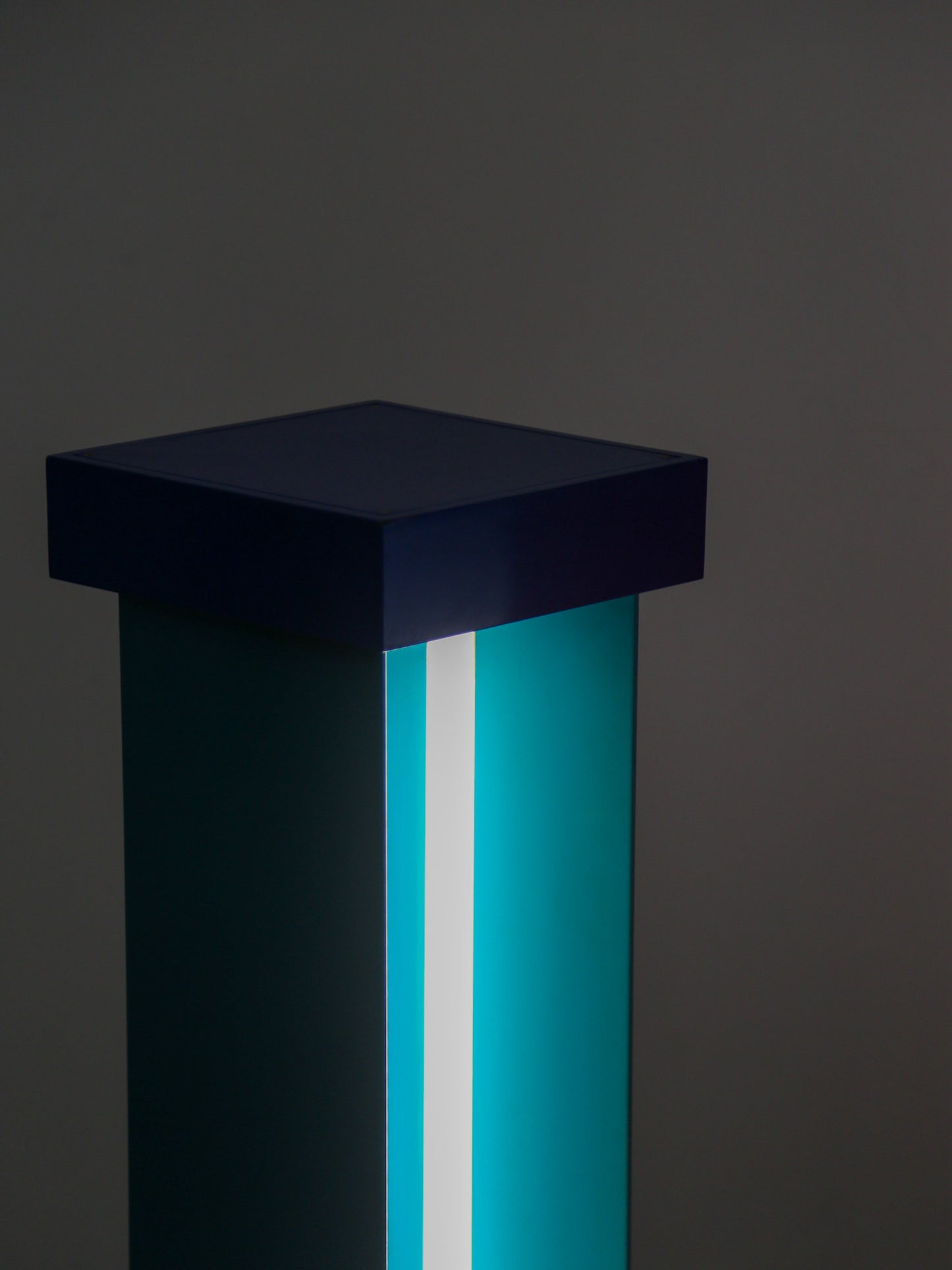 Ettore Sottsass custom floor lamp pedestals for Brionvega shop, Milan