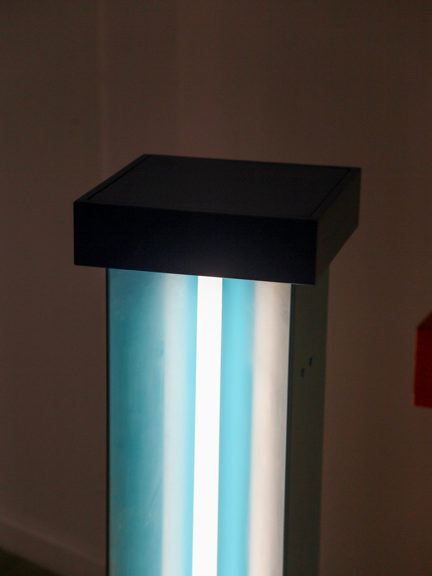 Ettore Sottsass custom floor lamp pedestals for Brionvega shop, Milan
