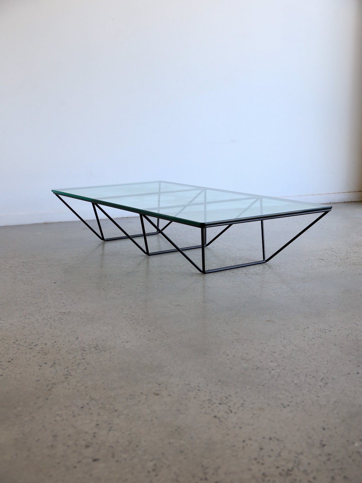 Alanda Rectangular Glass Coffee Table by Paolo Piva for B&B Italia