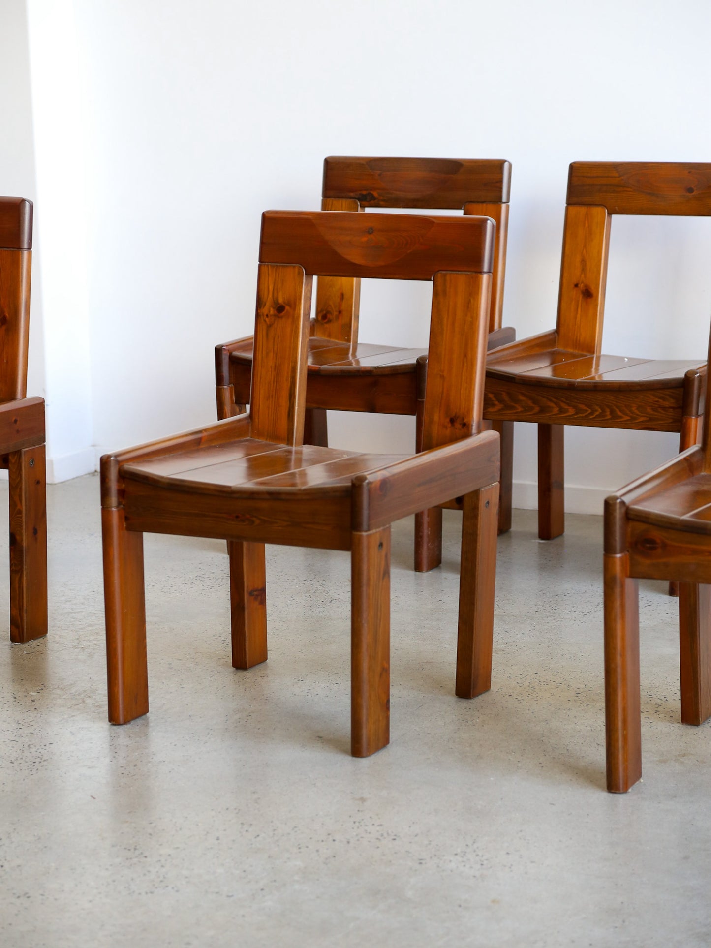 Set of Six Dining Chairs by Silvio Coppola for Fratelli Montina 1970s
