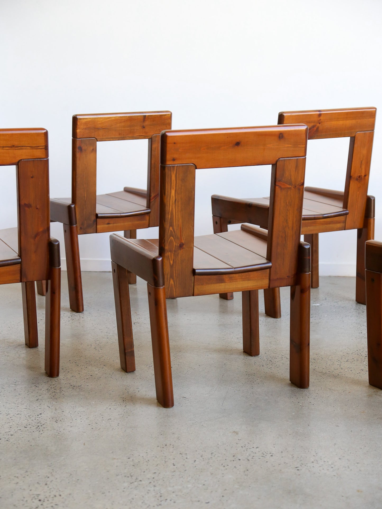 Set of Six Dining Chairs by Silvio Coppola for Fratelli Montina 1970s
