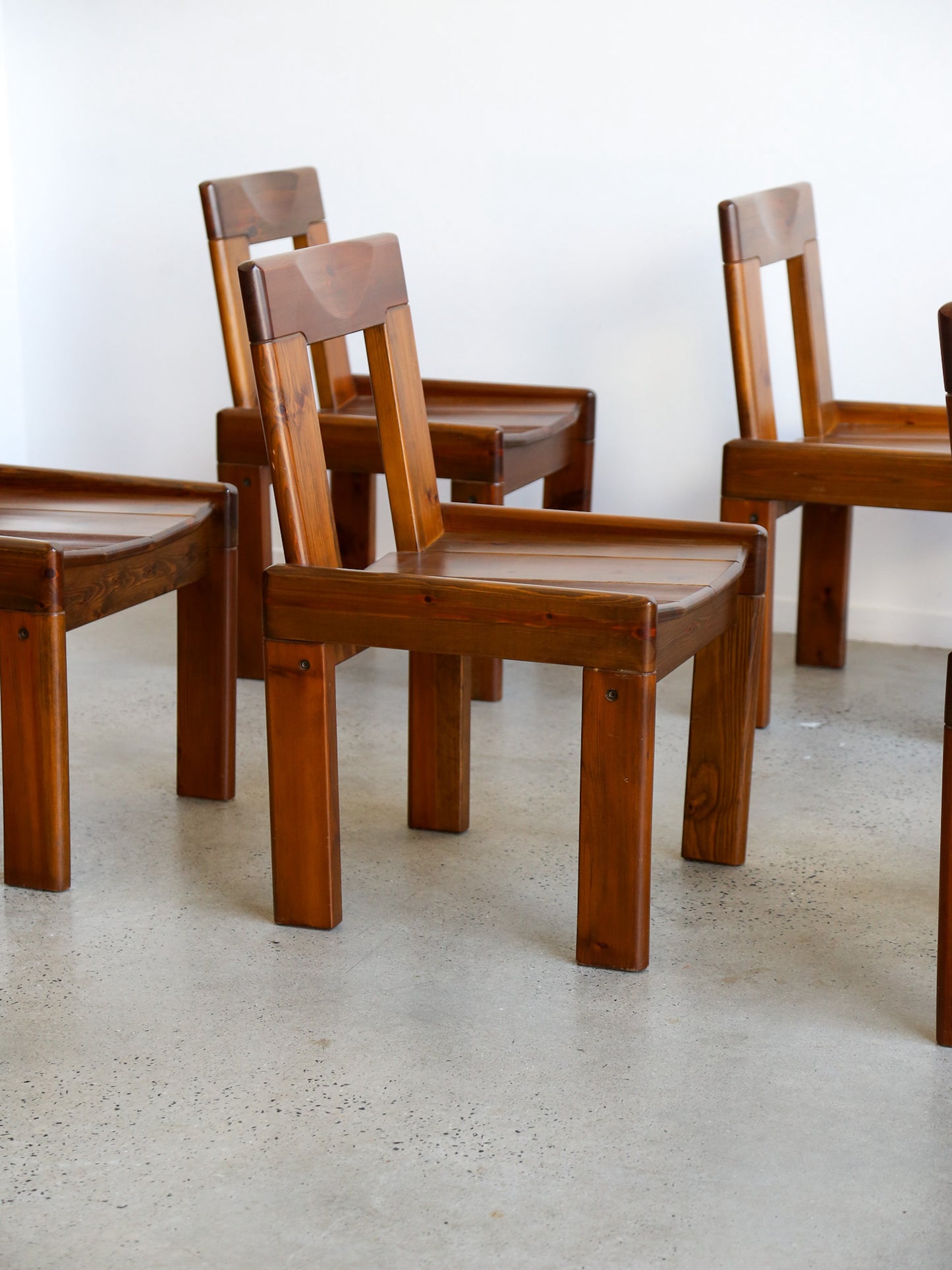 Set of Six Dining Chairs by Silvio Coppola for Fratelli Montina 1970s