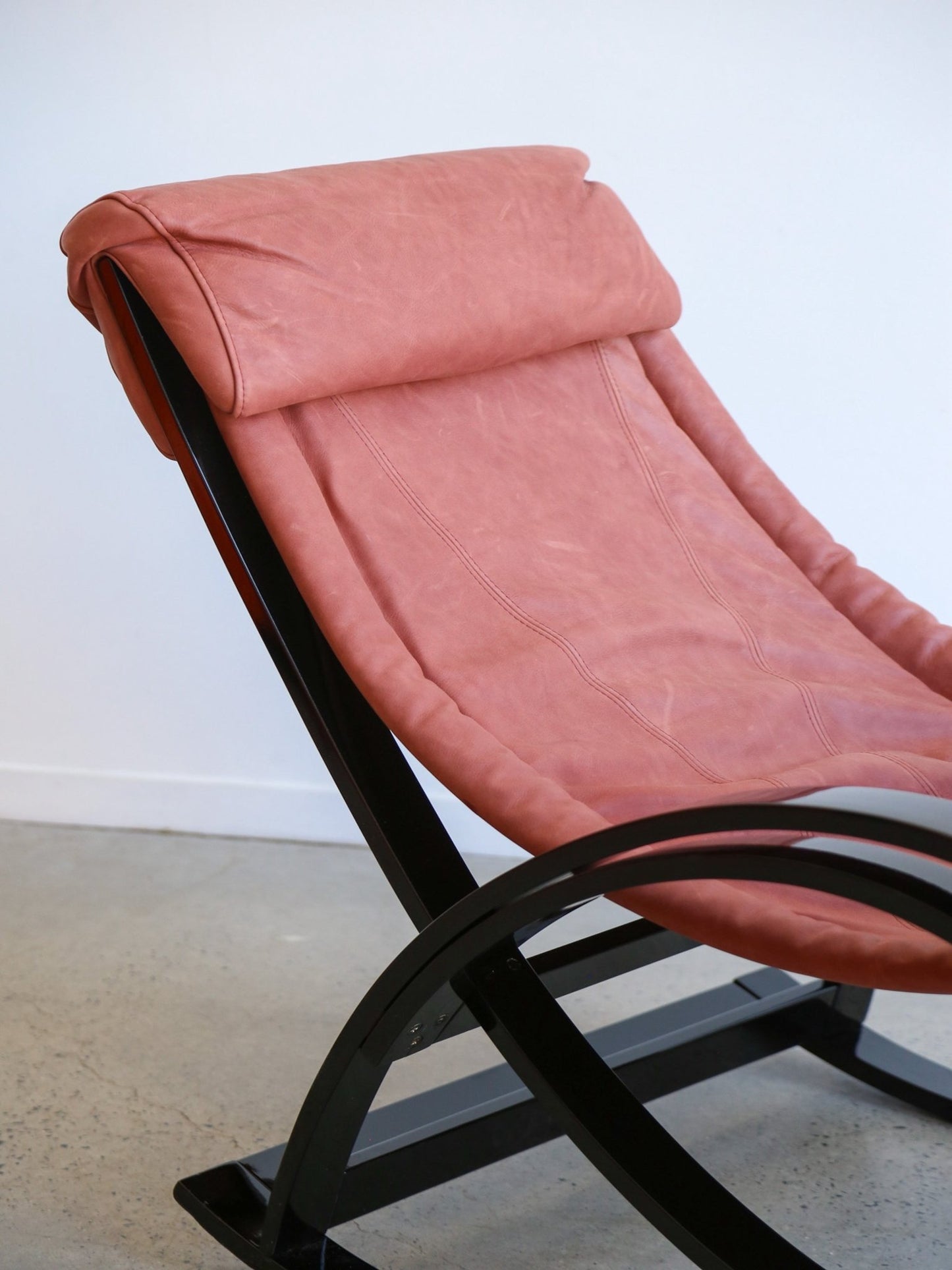 Italian Mid Century Modern Sgarsul Rocking Chair by Gae Aulenti for Poltronova - Lumini Collections