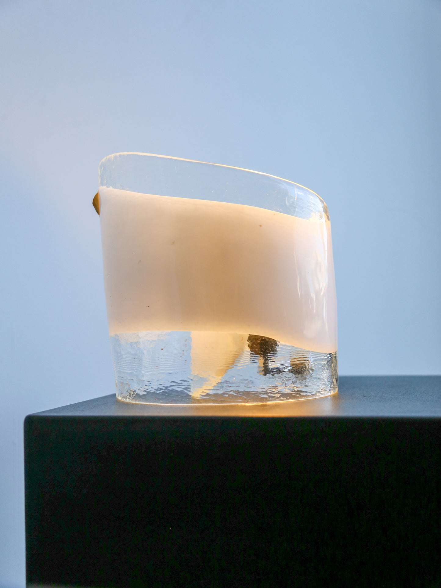 La Murrina White Murano Glass Table Lamp, 1960