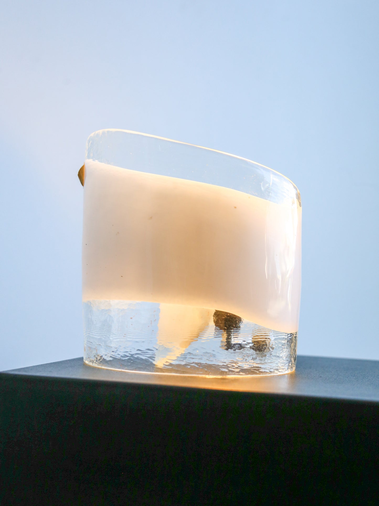 La Murrina White Murano Glass Table Lamp, 1960