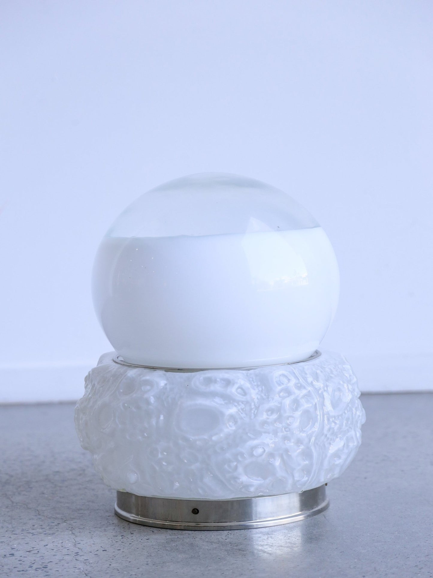 Italian Murano Glass "Osso" Table Lamp by Mazzega, 1970s - Lumini Collections