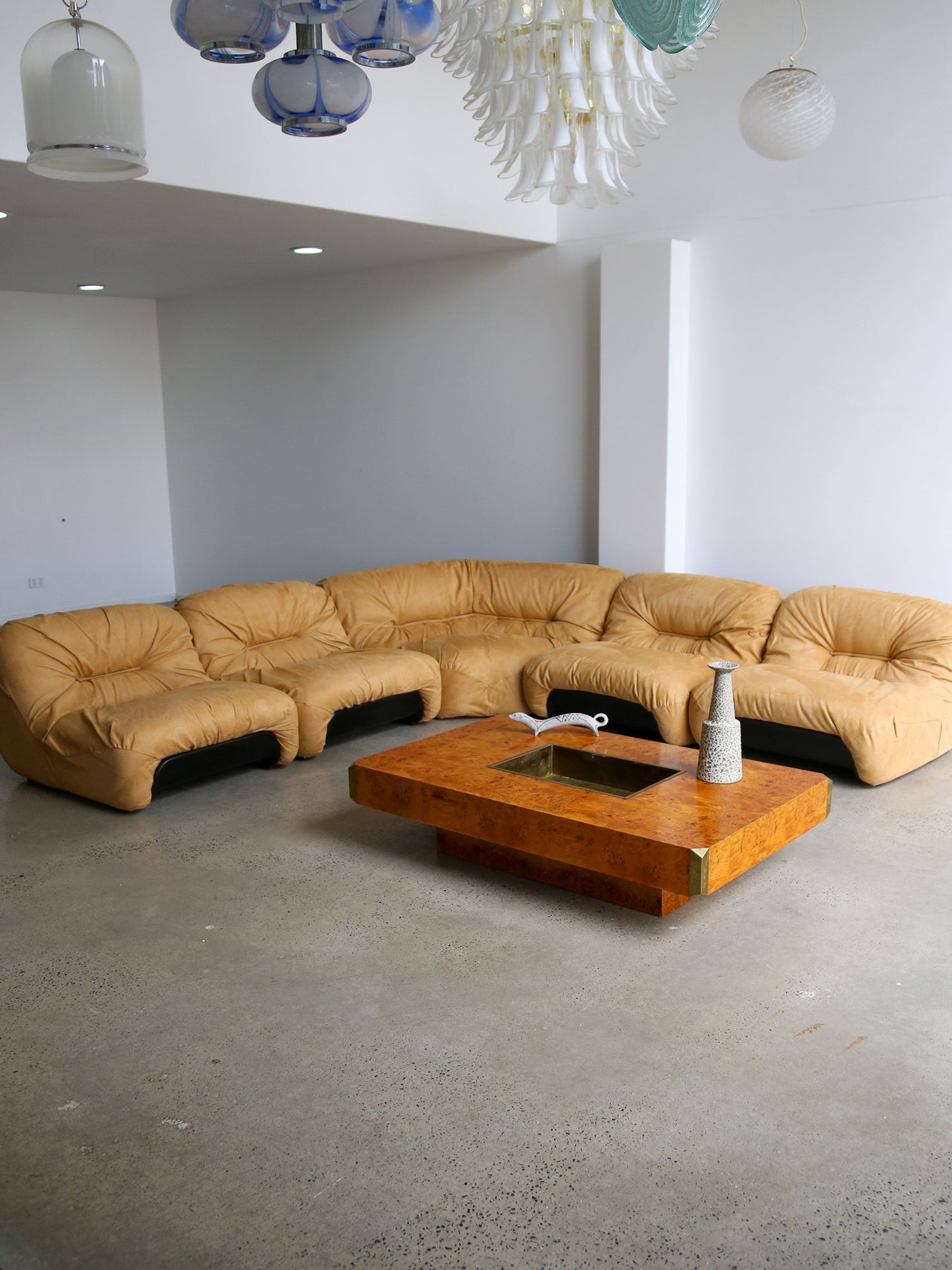 Mid-Century Modern Luxury Modular Sofa “Malù” by Diego Mattu for 1P, Italy, 1960s