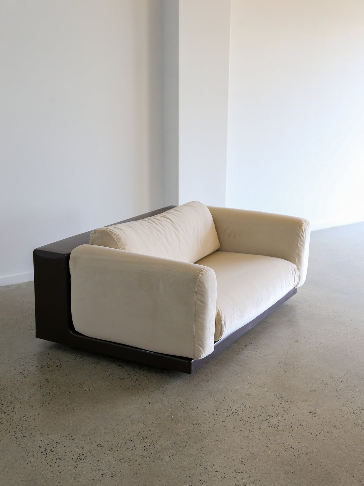 Mid Century Modern Gradual Sofa with Brown Base by Cini Boeri for Knoll