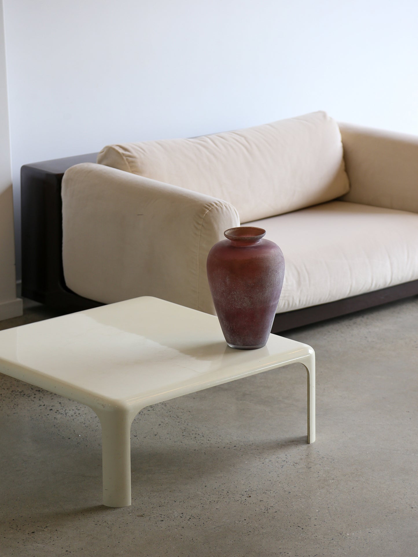 Mid Century Modern Gradual Sofa with Brown Base by Cini Boeri for Knoll
