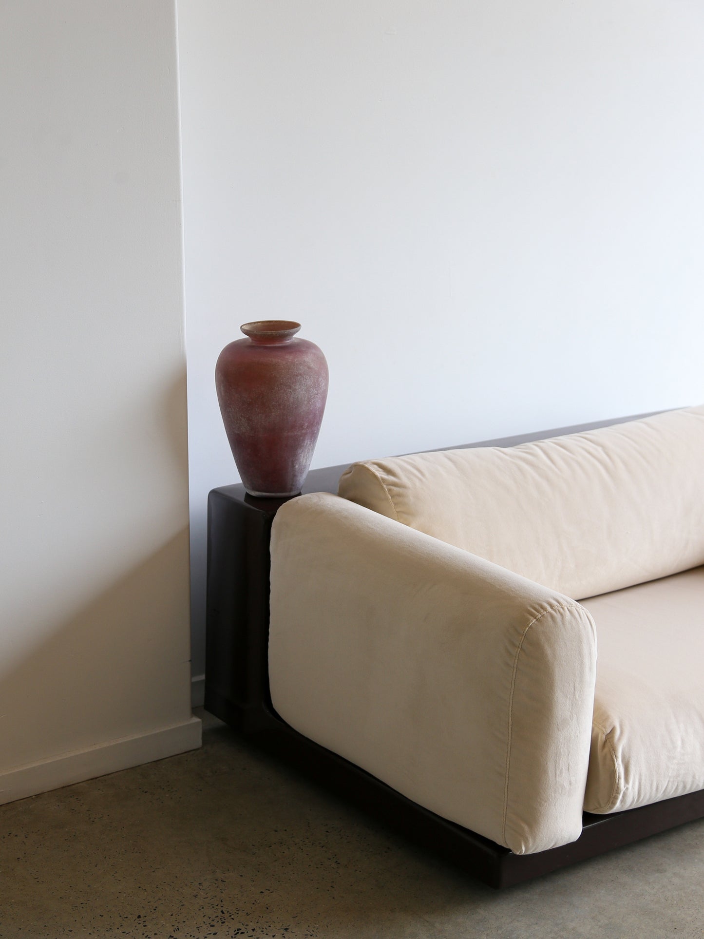 Mid Century Modern Gradual Sofa with Brown Base by Cini Boeri for Knoll