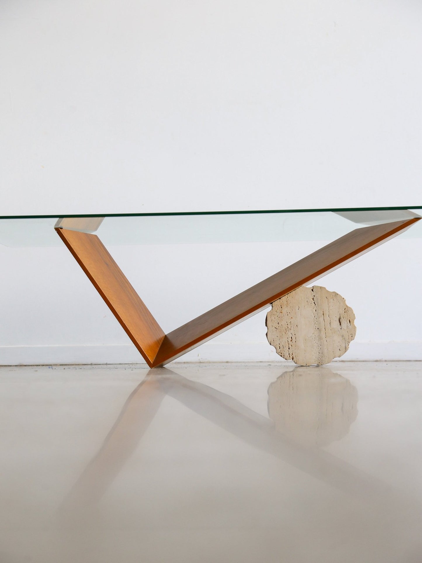 Italian vintage Valentino coffee table by Emanuele Zenere for Cattelan Italia - Lumini Collections