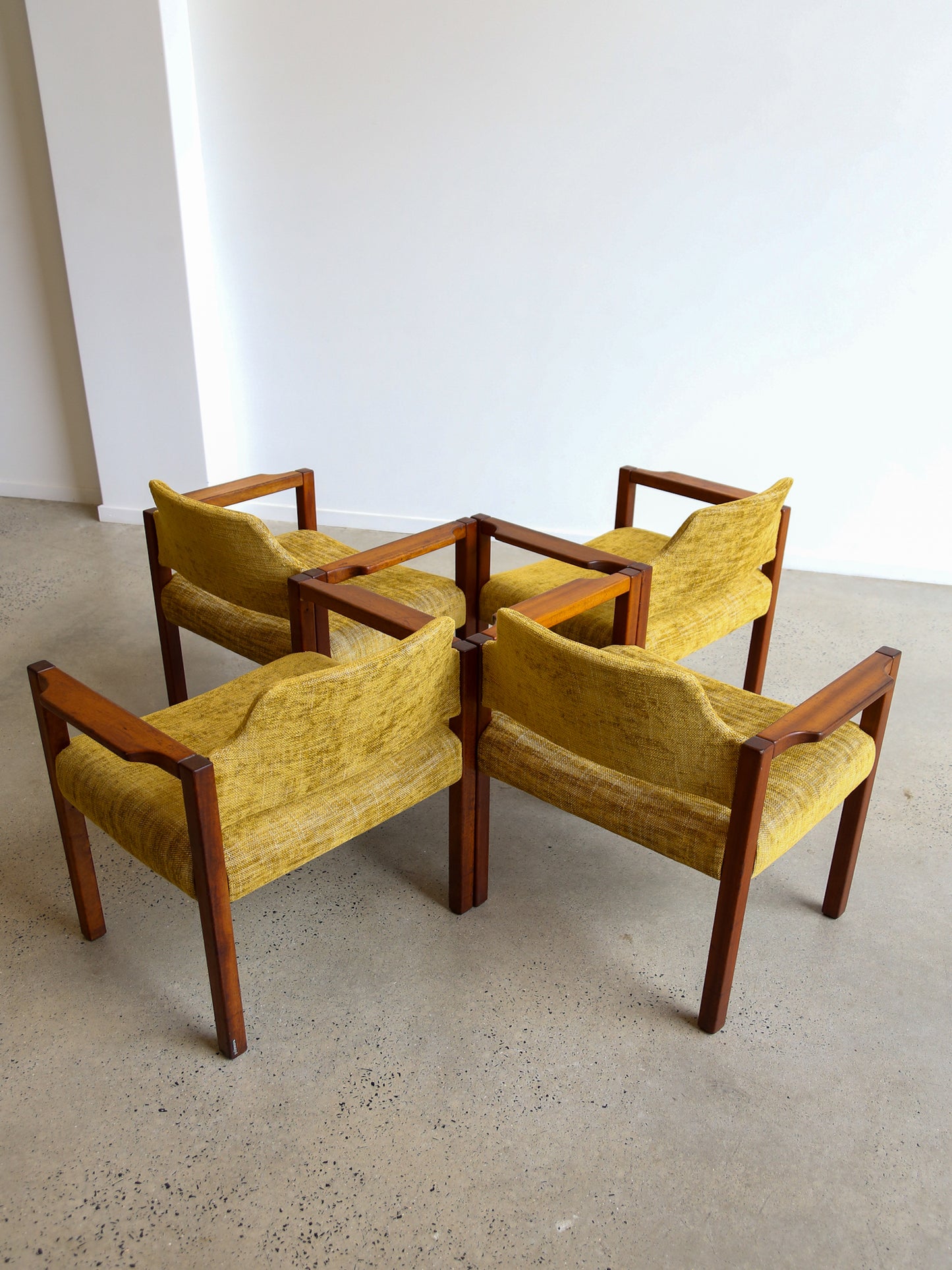 Italian Mid-Century Armchairs by Umberto Brandigi for Poltronova, 1960s