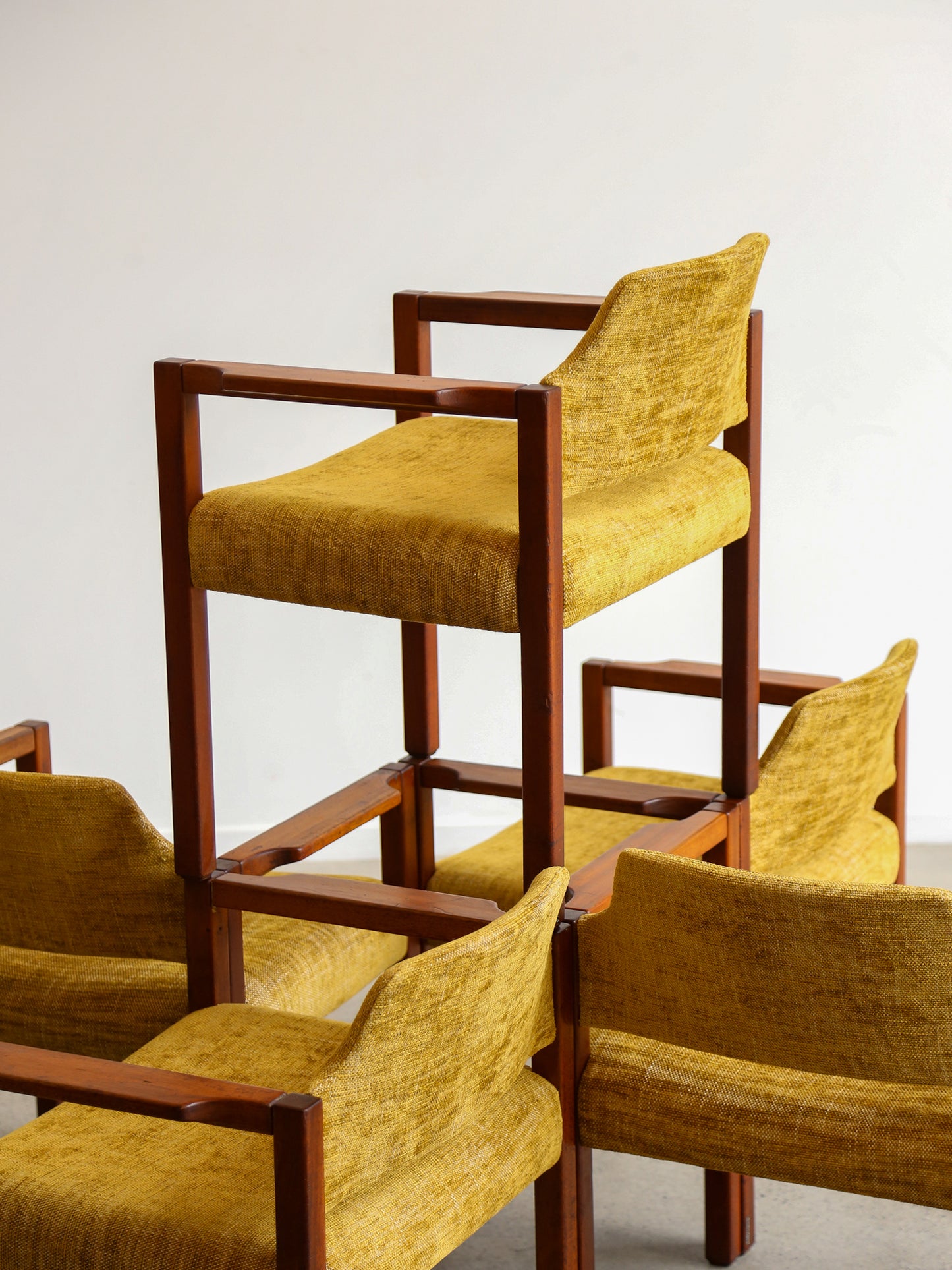 Italian Mid-Century Armchairs by Umberto Brandigi for Poltronova, 1960s