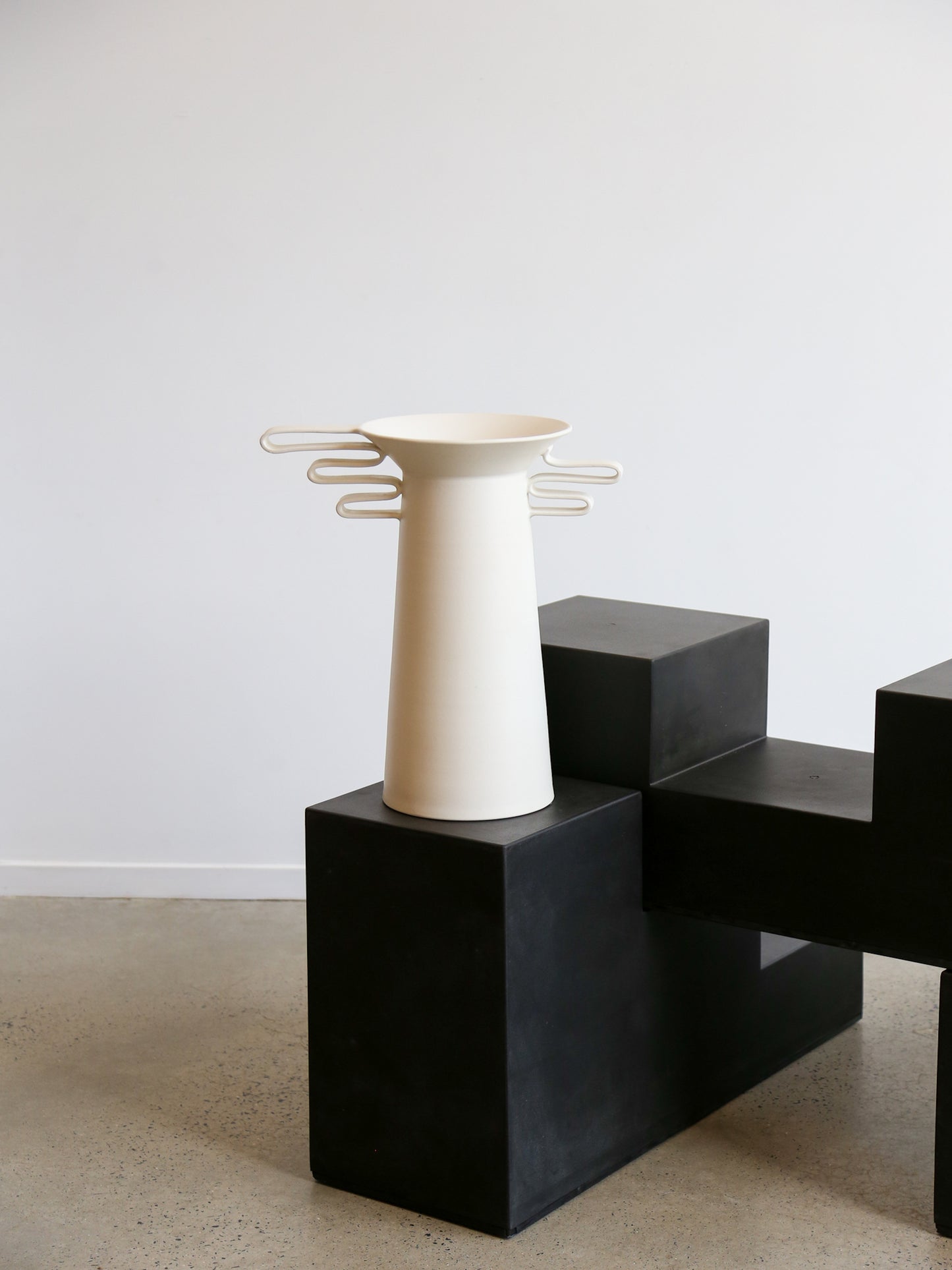 Ceramic White Vase Maya Collection by Jean Christophe Clair for Rometti