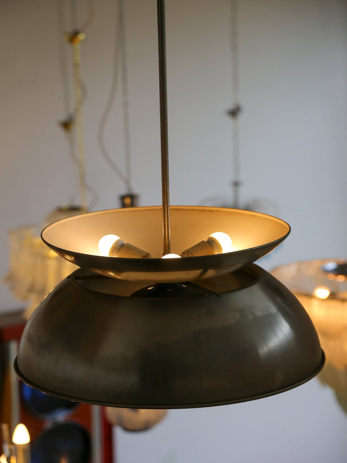 Italian Aluminium Pendant Lamp by Vico Magistretti for Artemide - Lumini Collections