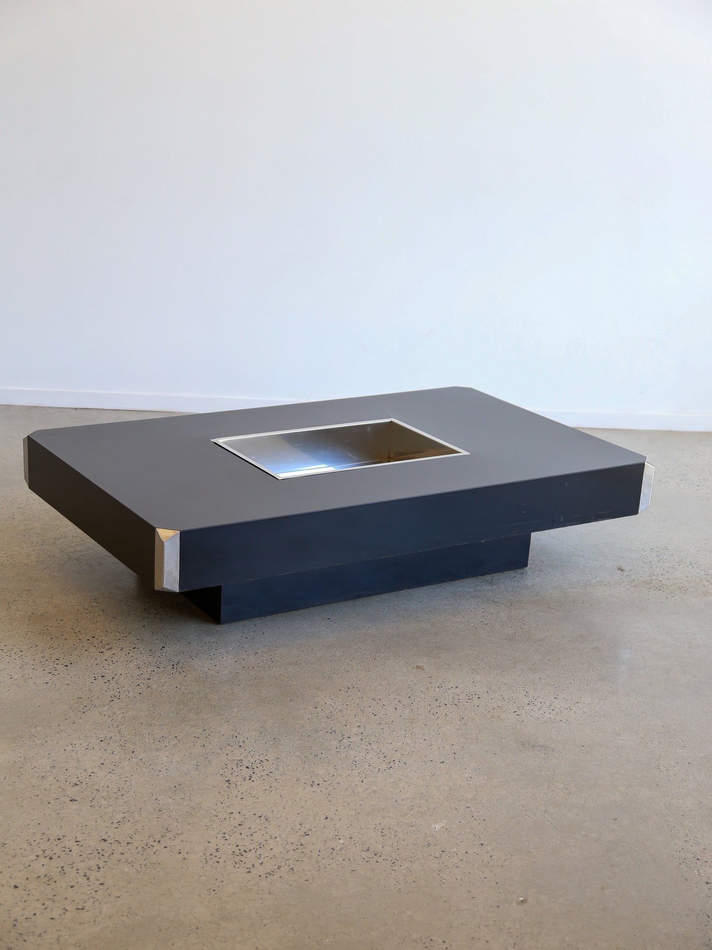 "Alveo" by Willy Rizzo for Mario Sabot Coffee Table 1970s