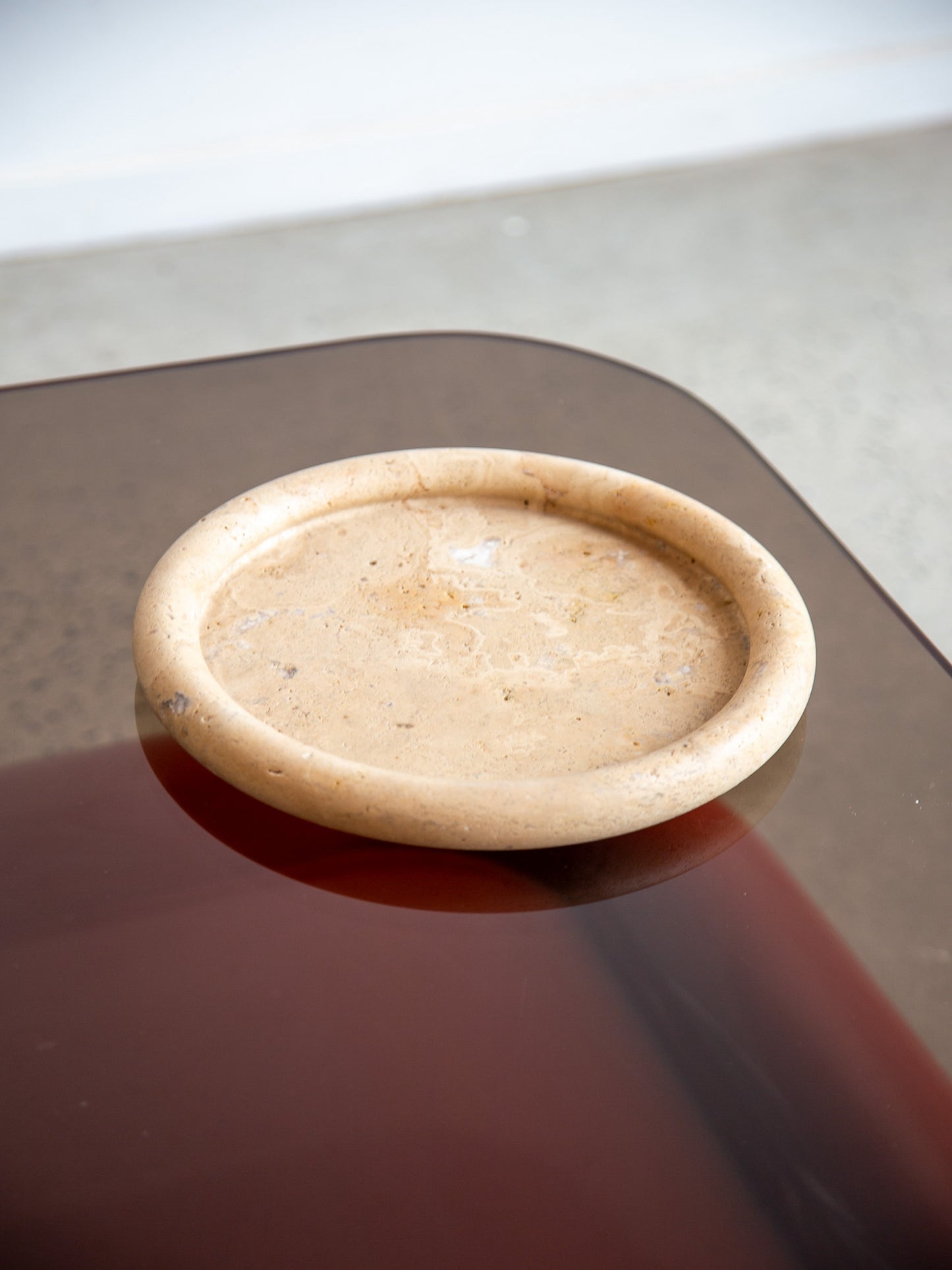 unique travertine bowl