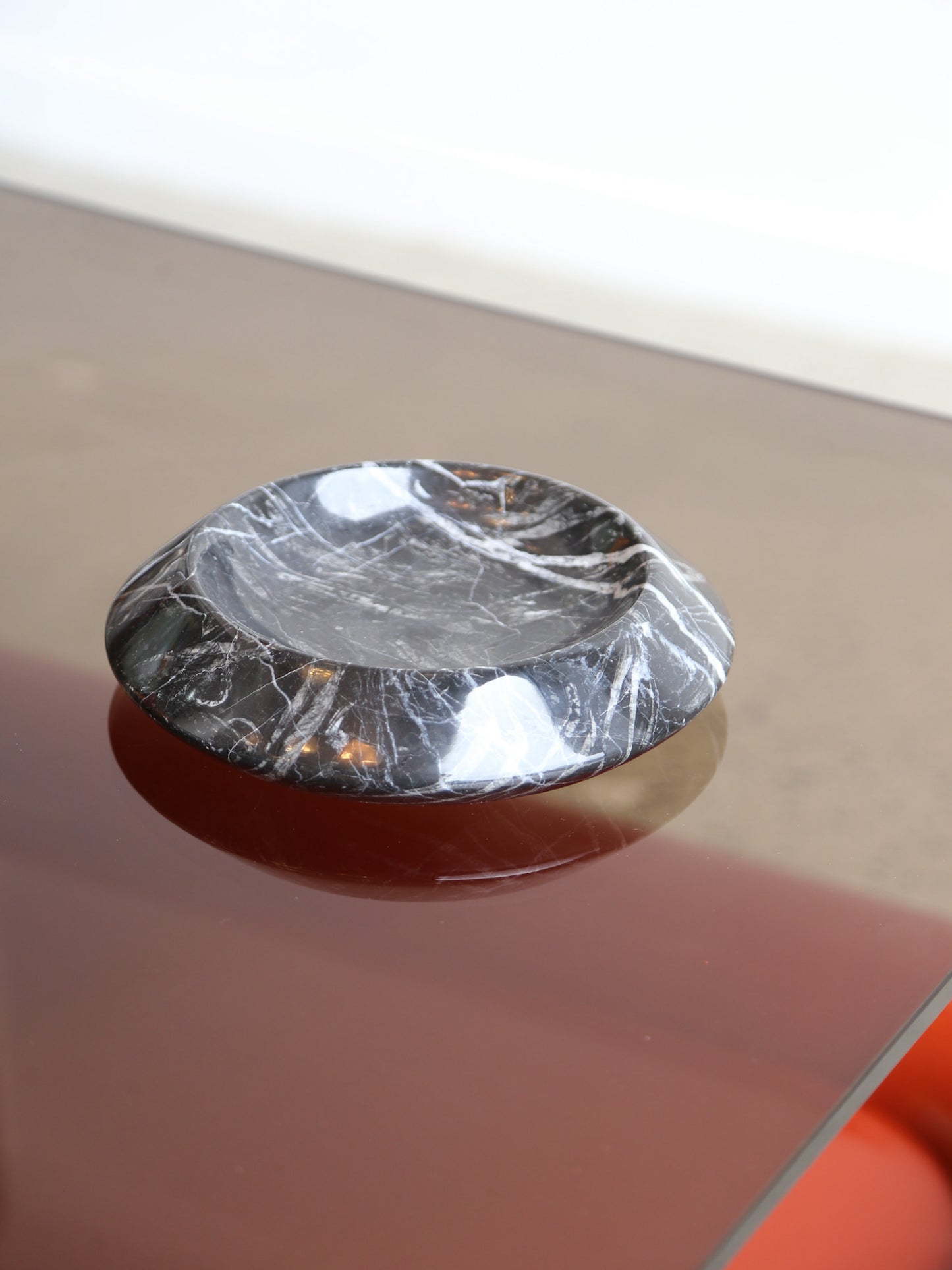 Black Carrara Marble Ashtray or Empty Pockets by Sergio Asti