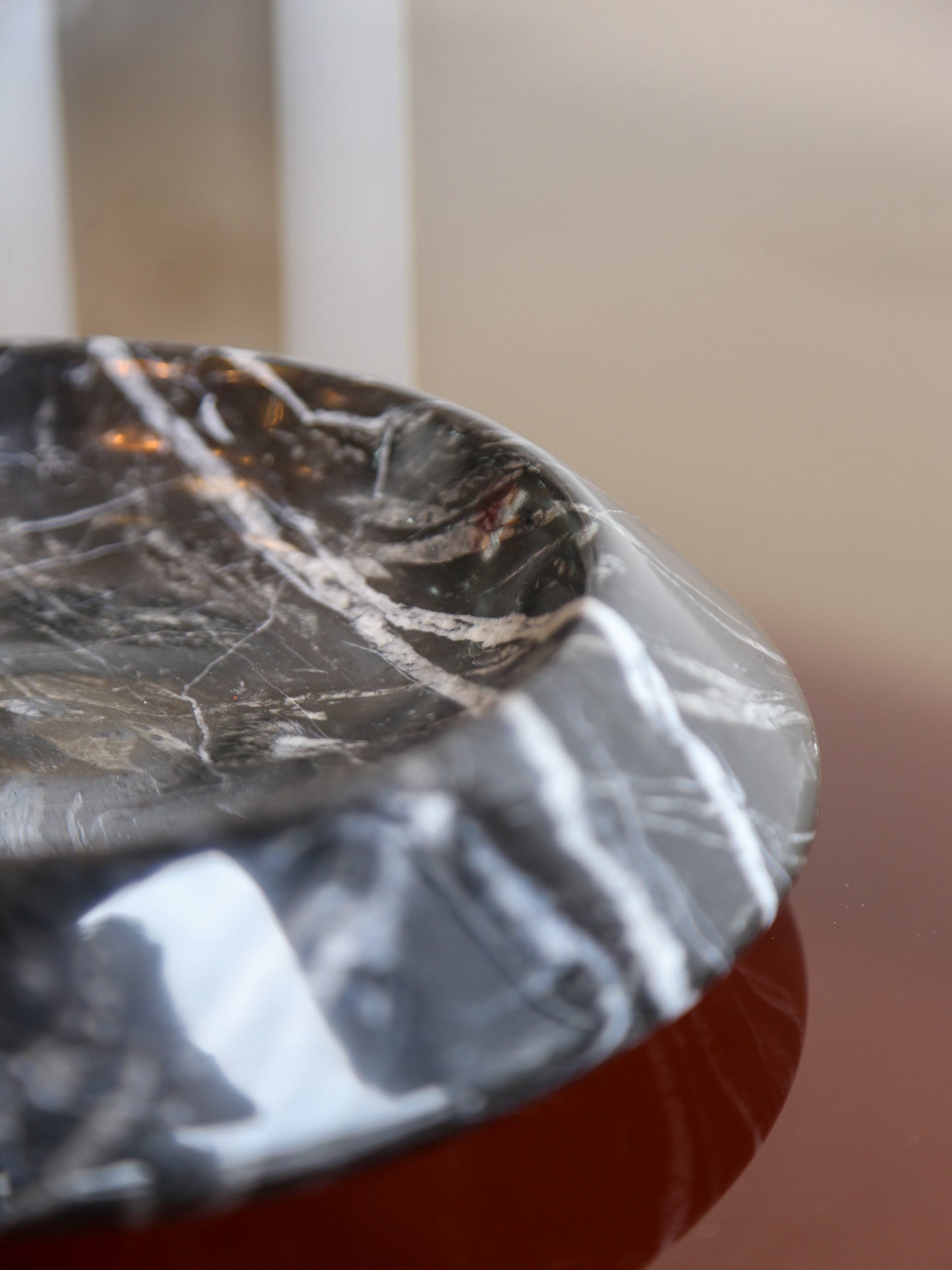 Black Carrara Marble Ashtray or Empty Pockets by Sergio Asti