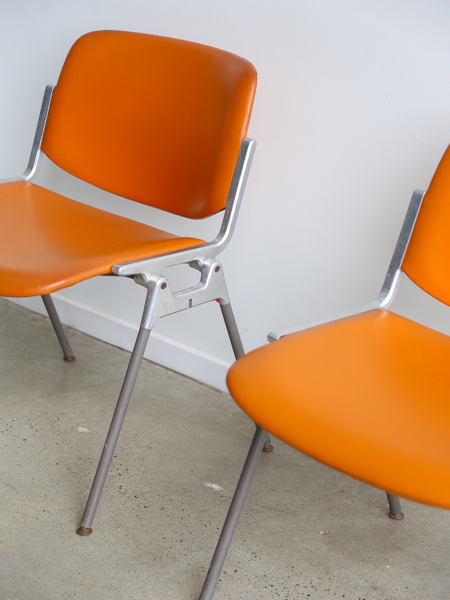 Set of Three DSC 106 Office chairs by Giancarlo Piretti for Castelli