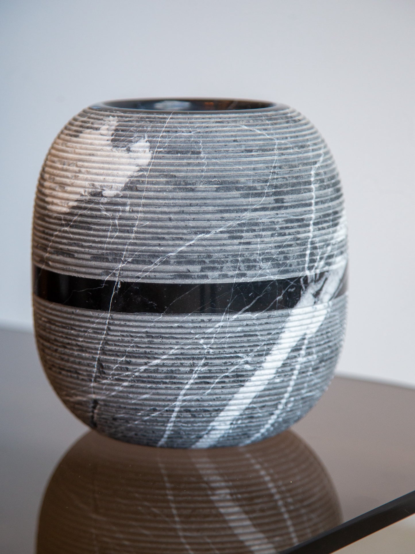 Casigliani Black Carrara Marble Vassel