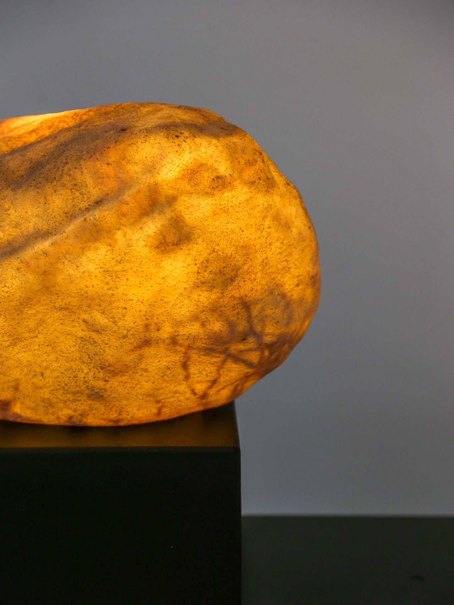 Rock Table Lamp by André Cazenave for Atelier A in Marble powder & Resin