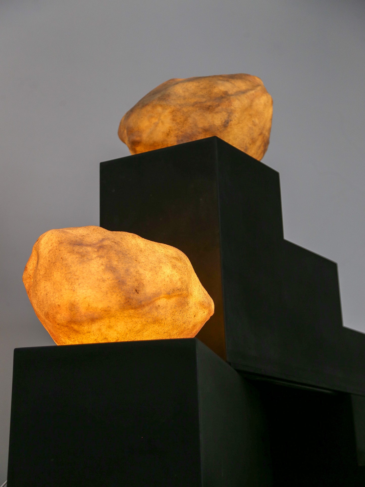 Rock Table Lamp by André Cazenave for Atelier A in Marble powder & Resin