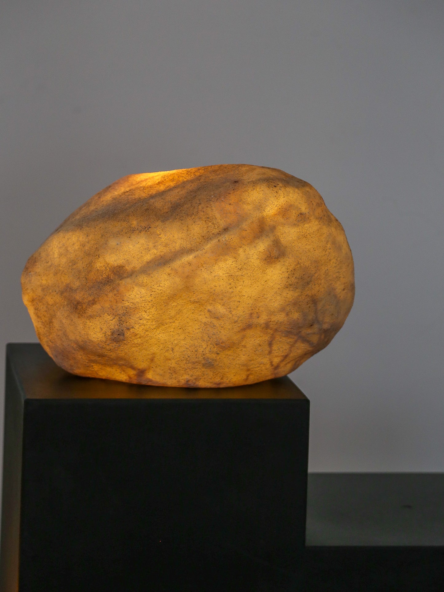Rock Table Lamp by André Cazenave for Atelier A in Marble powder & Resin