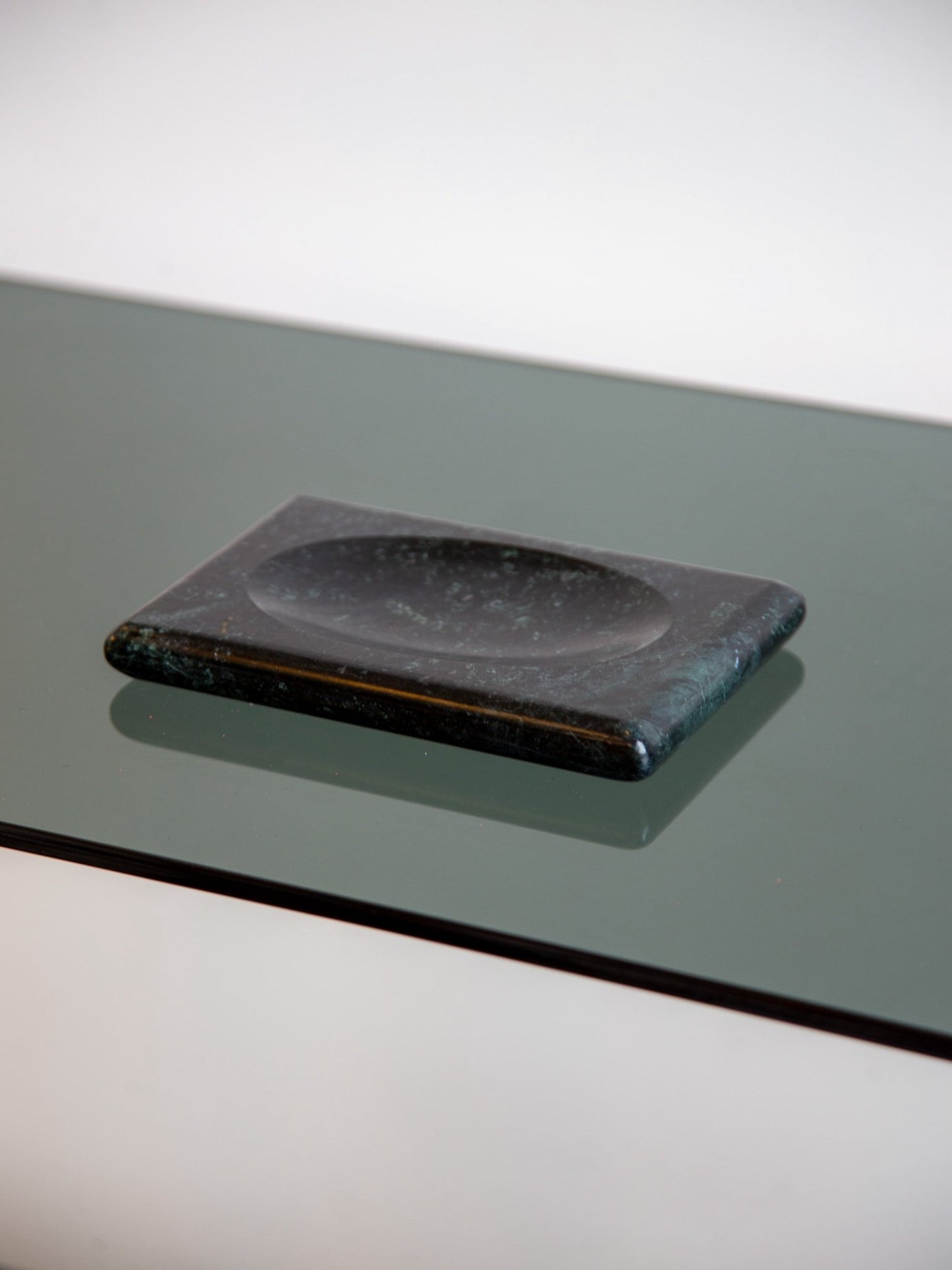 Black Carrara Marble Soap Tray - Lumini Collections