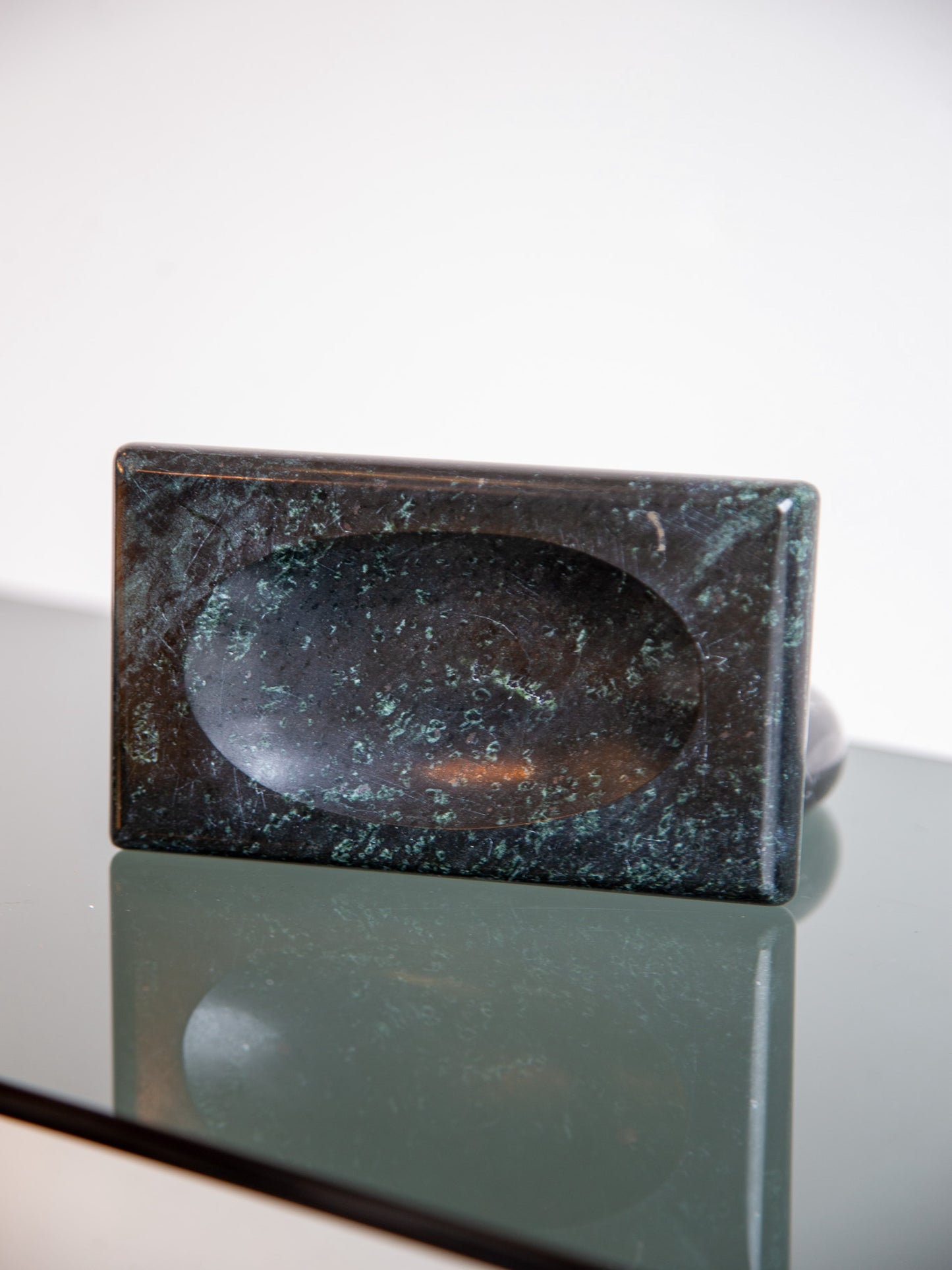 Black Carrara Marble Soap Tray