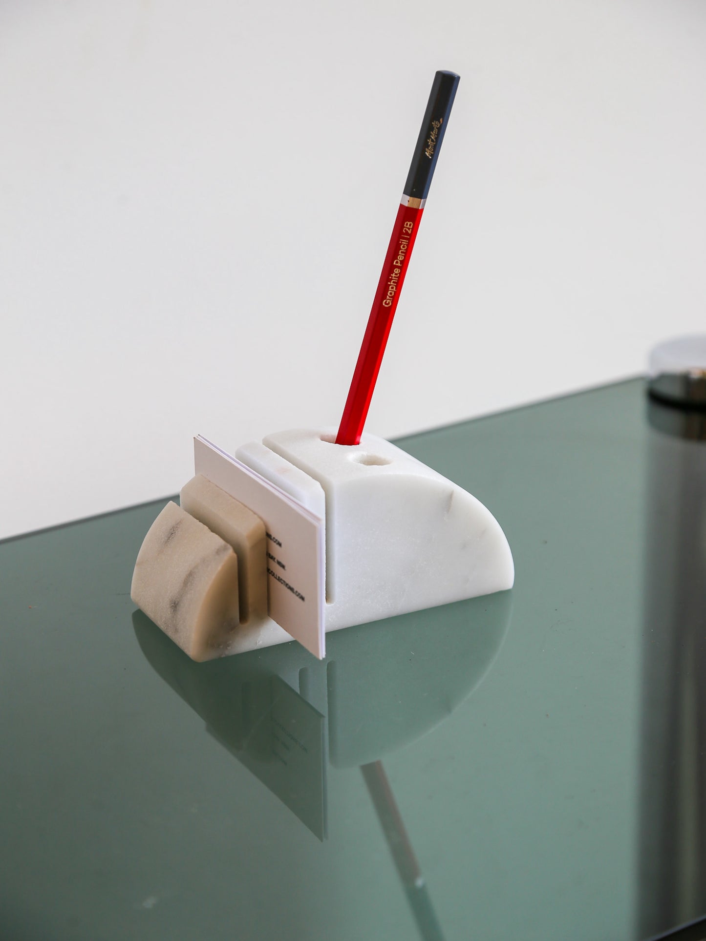 Italian Carrara Marble Desk Organiser 1970s