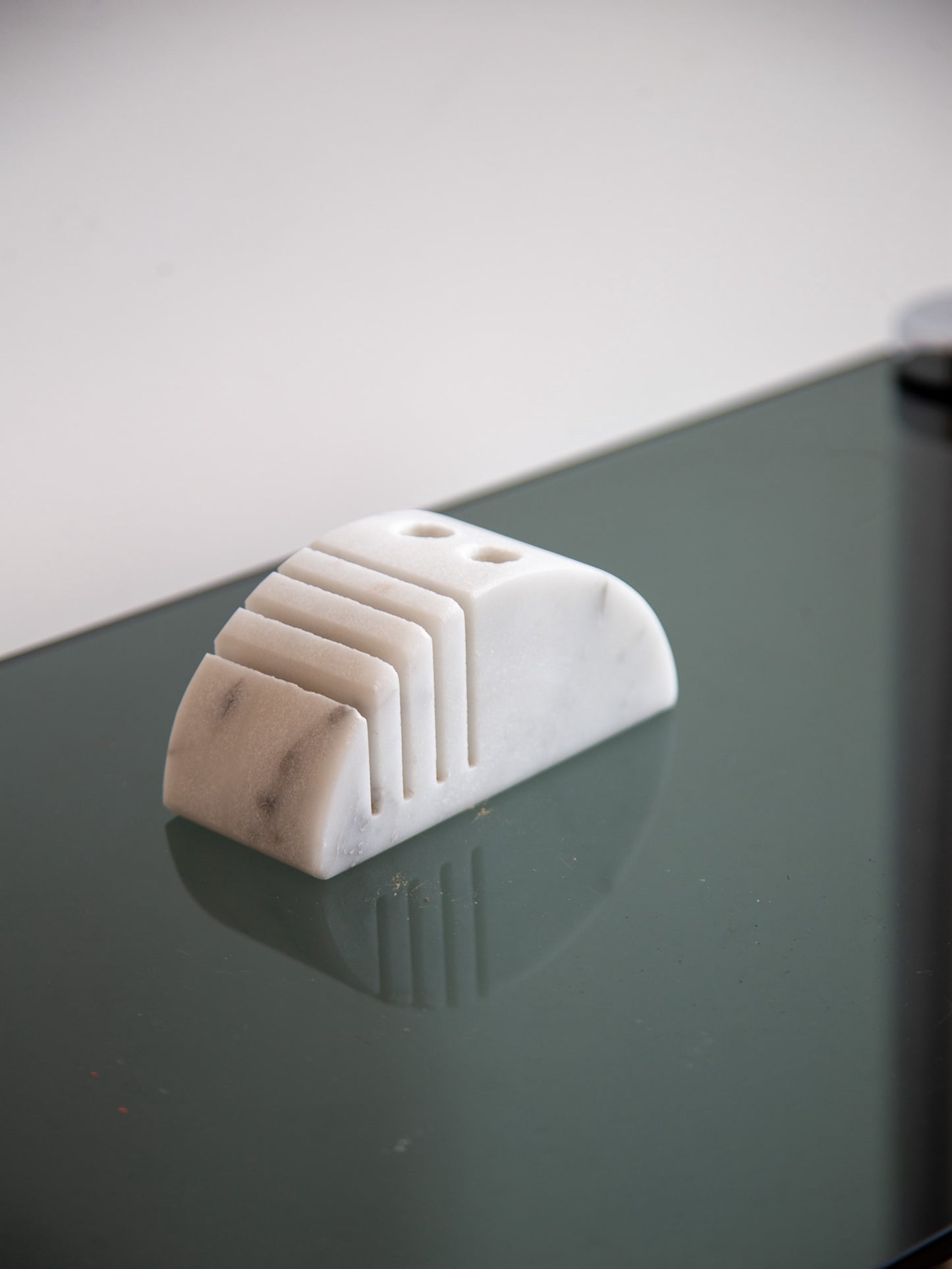 Italian Carrara Marble Desk Organiser 1970s