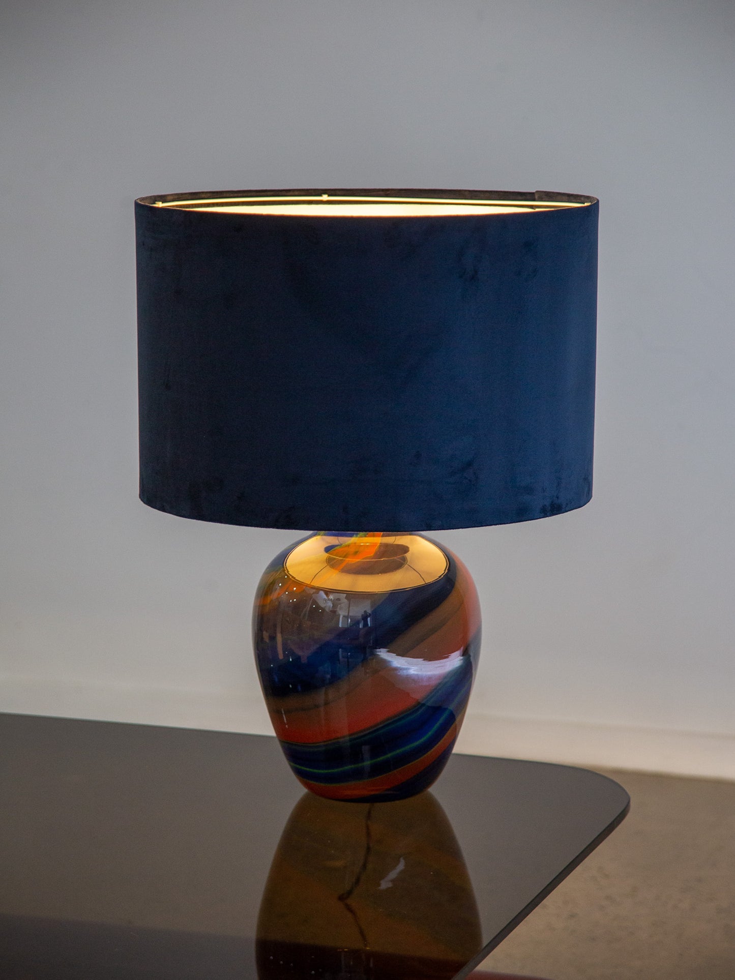 Ottavio Missoni Eos Hand-Blown Murano Glass Vase Table Lamp