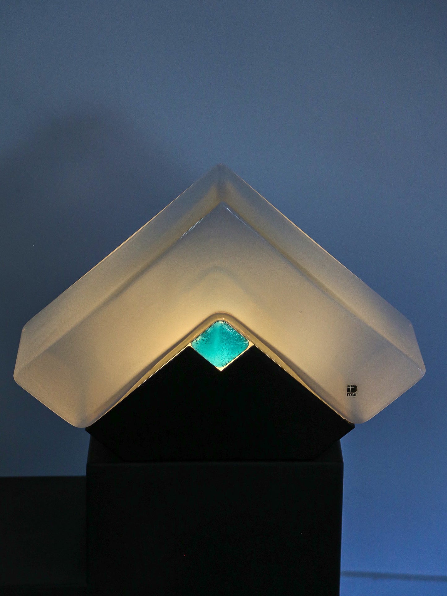 Large Lota Murano Glass Table Lamp by Gianni Rigo for Itre