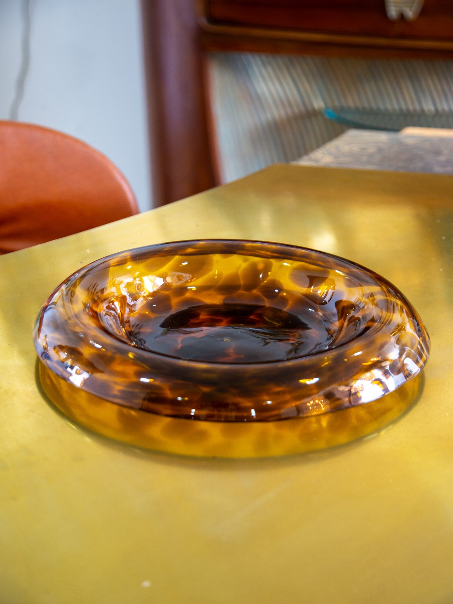 Vetri Empoli for Christian Dior Amber Murano Glass Centerpiece