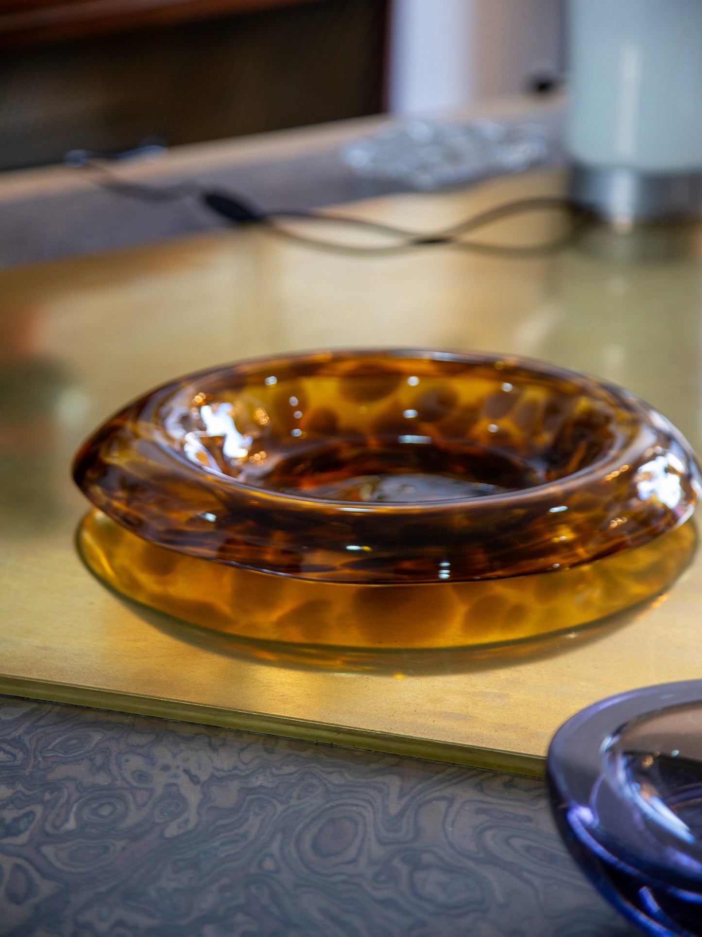 Vetri Empoli for Christian Dior Amber Murano Glass Centerpiece