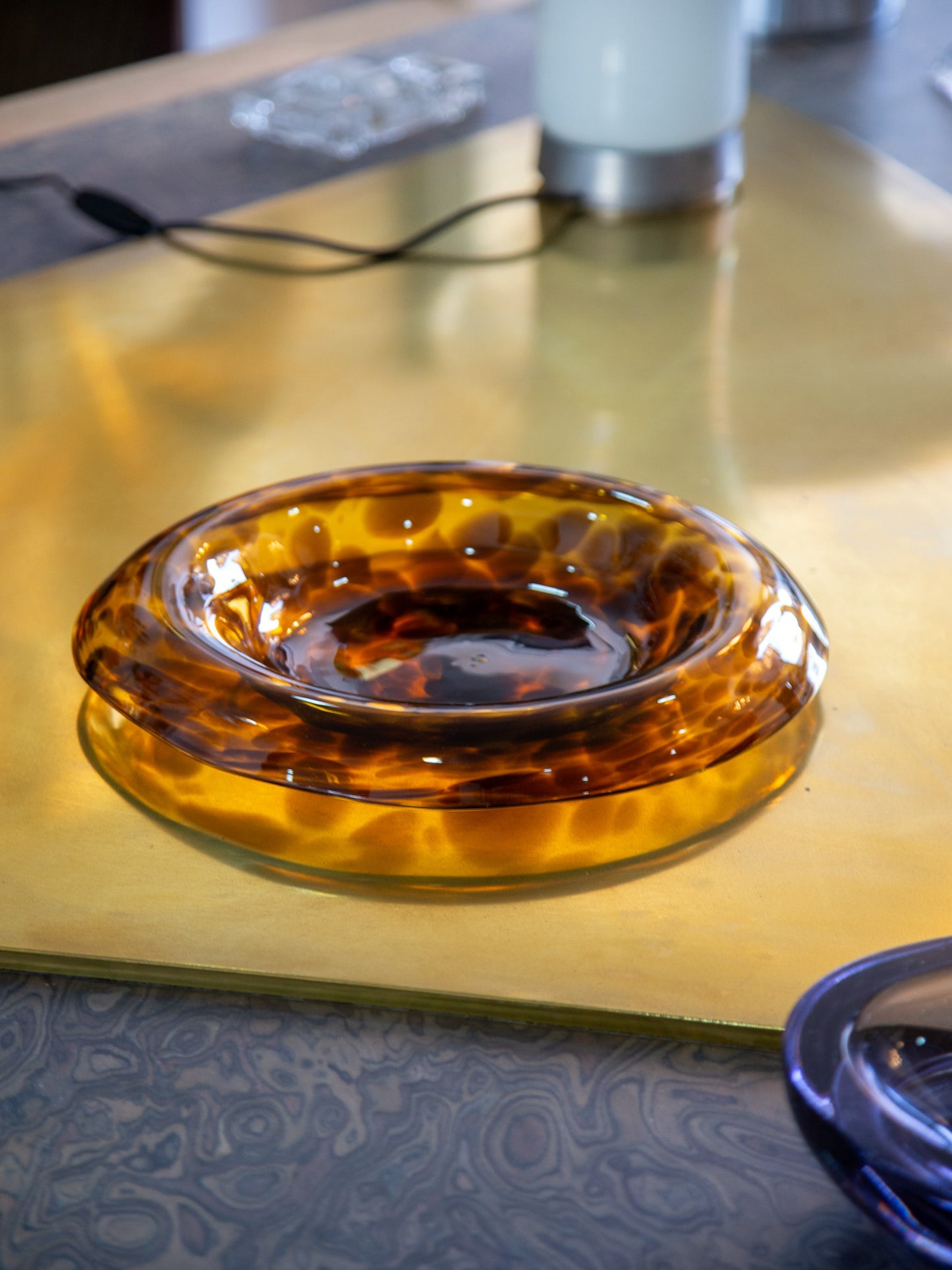 Vetri Empoli for Christian Dior Amber Murano Glass Centerpiece
