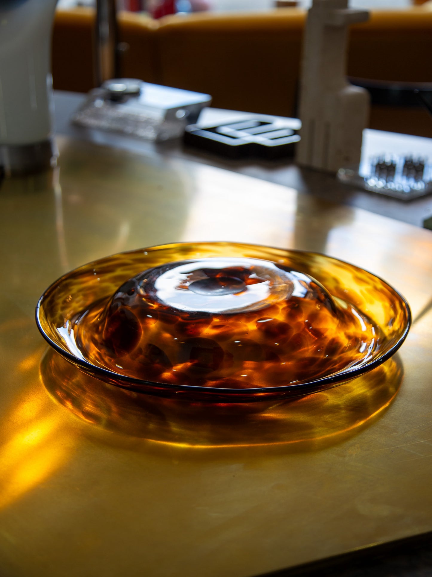 Vetri Empoli for Christian Dior Amber Murano Glass Centerpiece