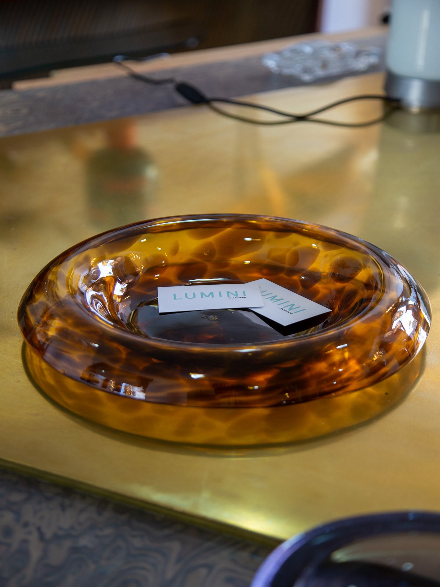 Vetri Empoli for Christian Dior Amber Murano Glass Centerpiece