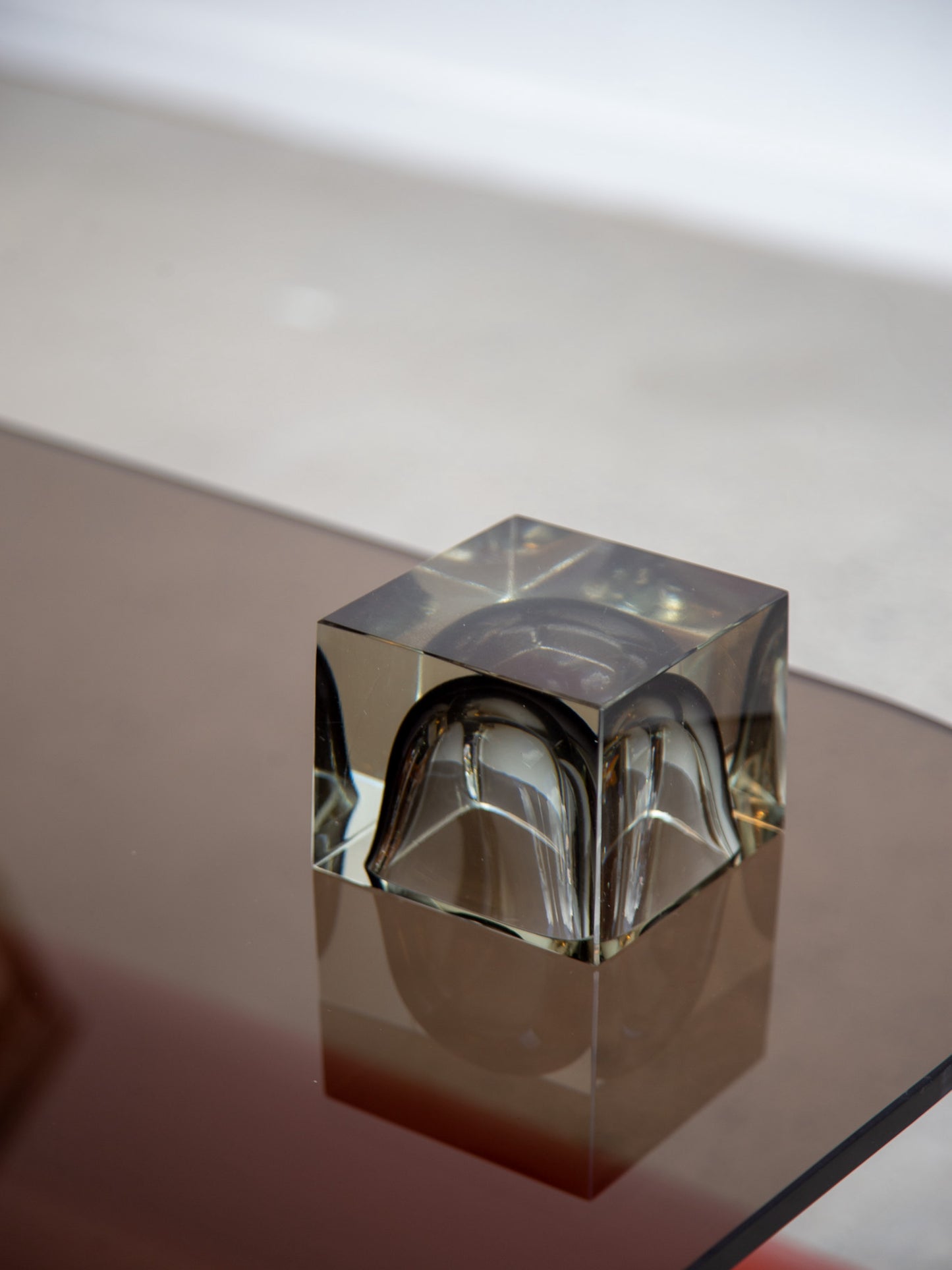 Mid-Century Modern Murano Glass Cube Catchall