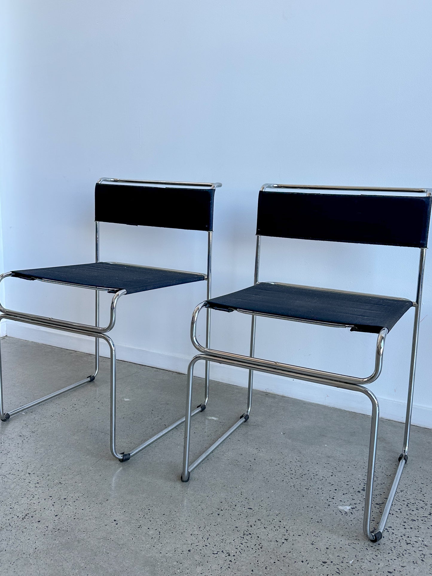 Italian Mid-Century “Libellula” Chairs by Giovanni Carini for Planula, 1970s