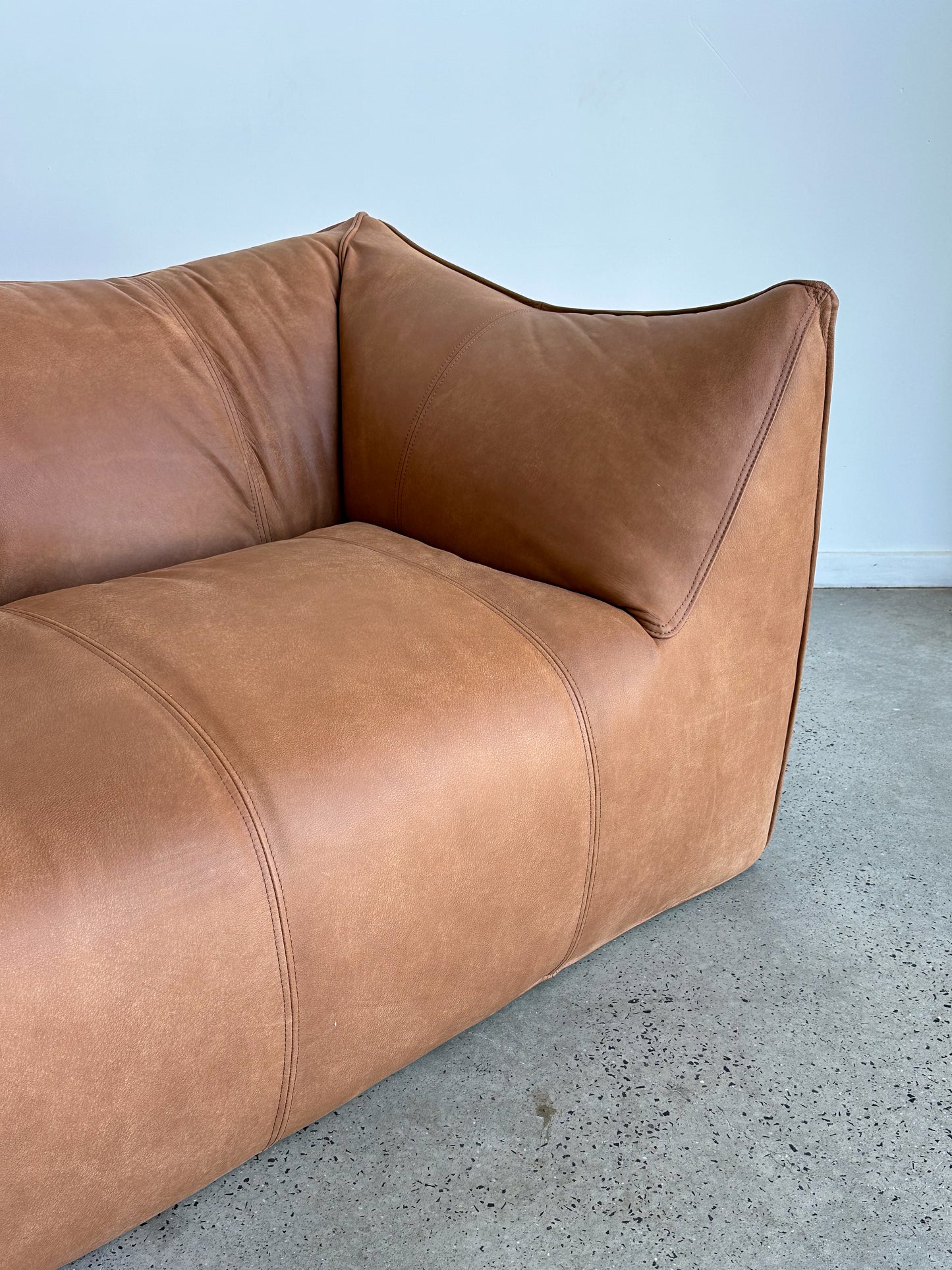 "Le Bambole" by Mario Bellini for C&B Italia Leather Sofa, 1970s
