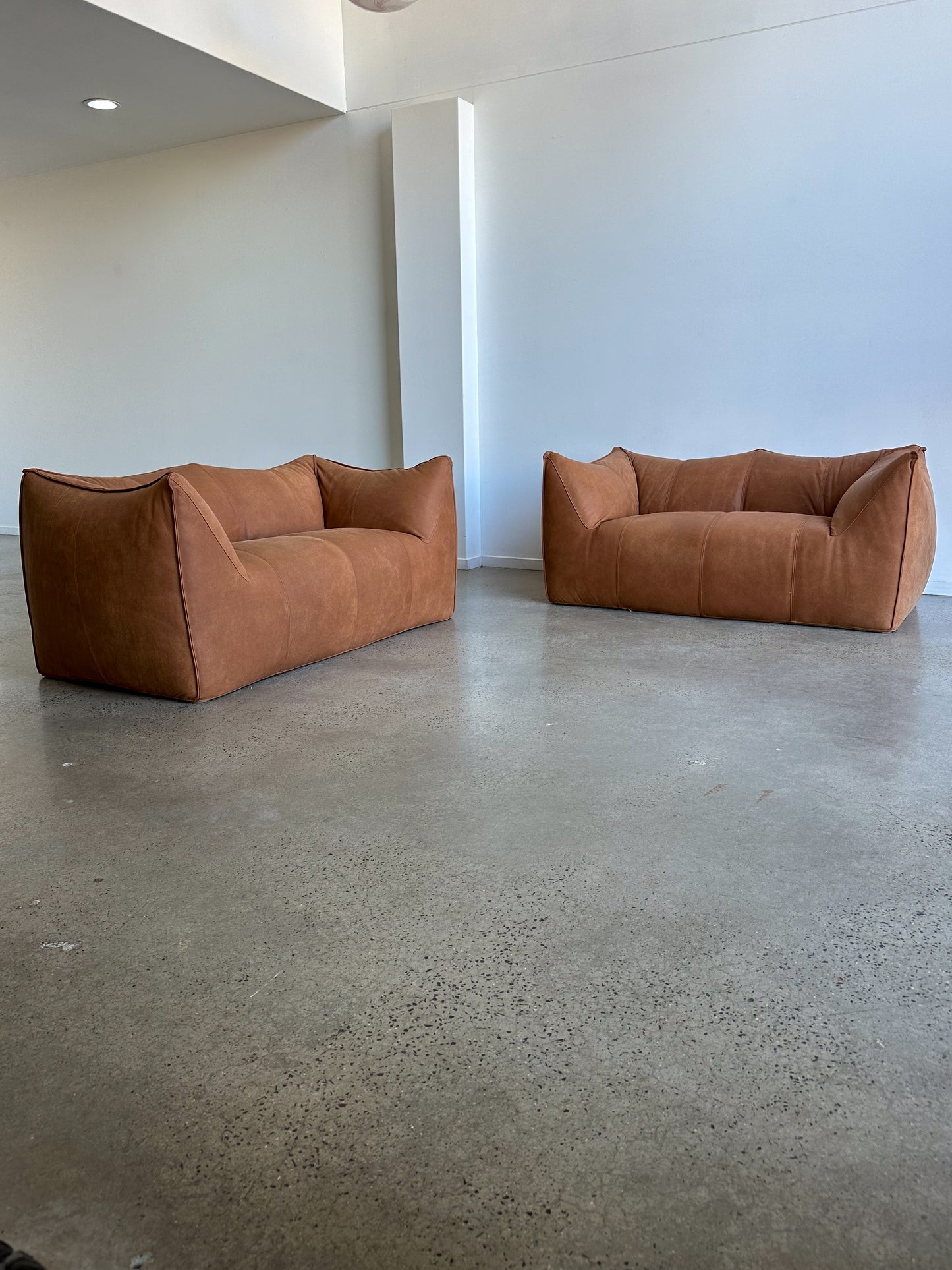 "Le Bambole" by Mario Bellini for C&B Italia Leather Sofa, 1970s